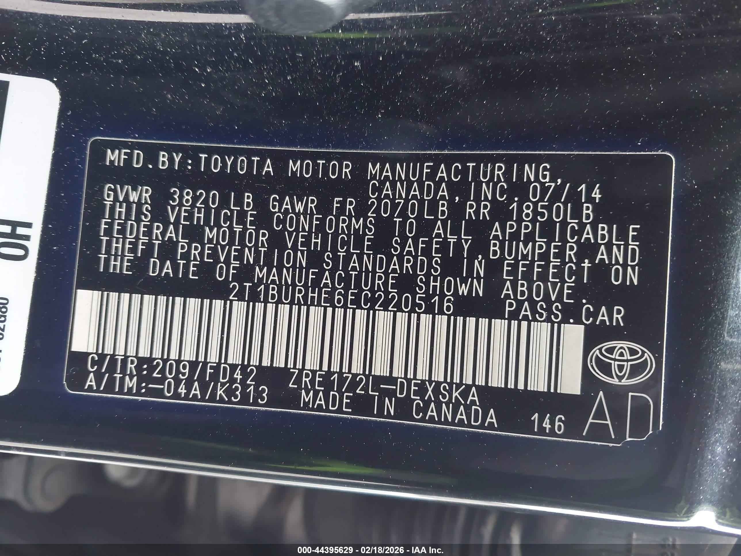 TOYOTA COROLLA image 9