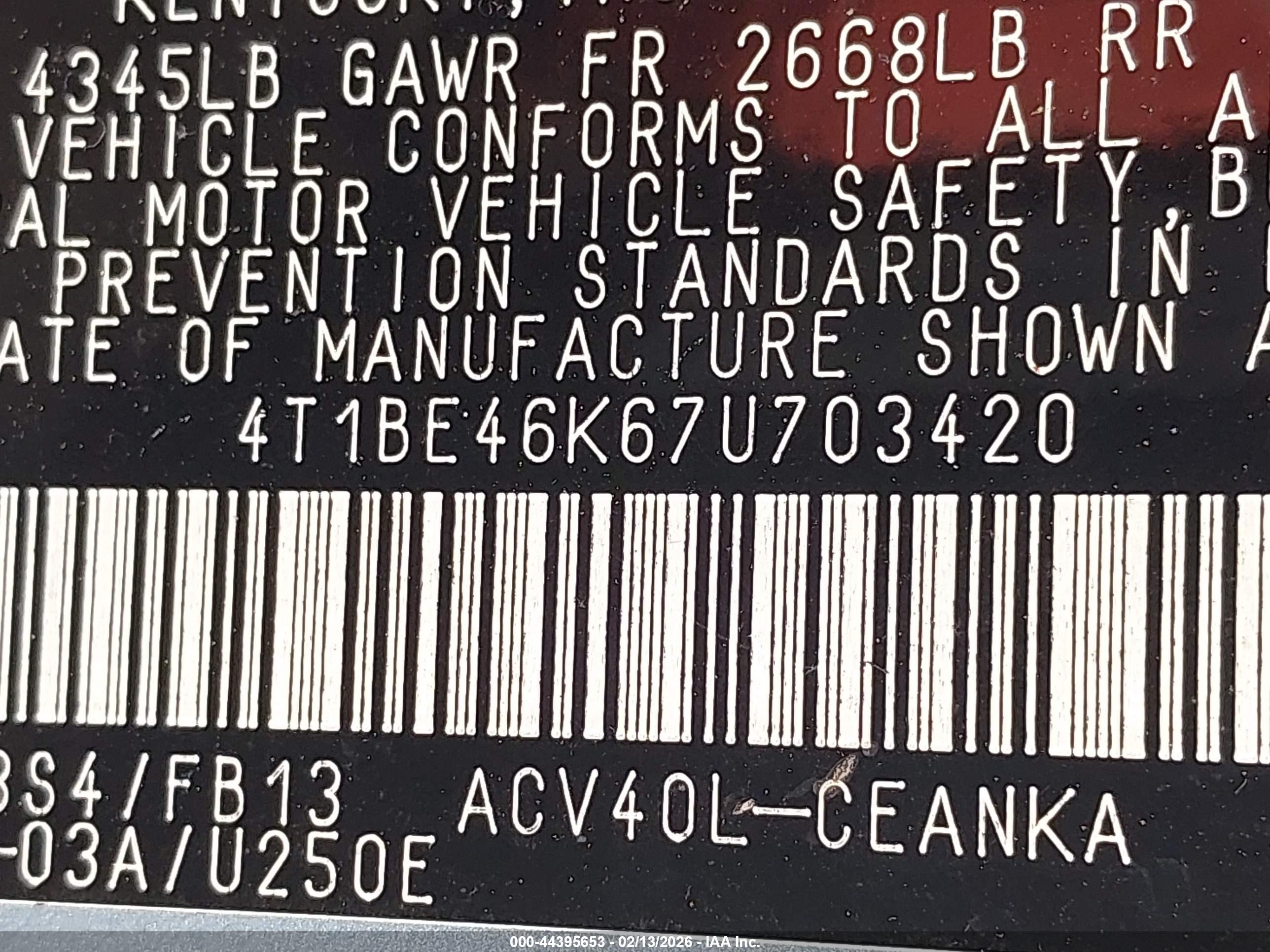 TOYOTA CAMRY image 9