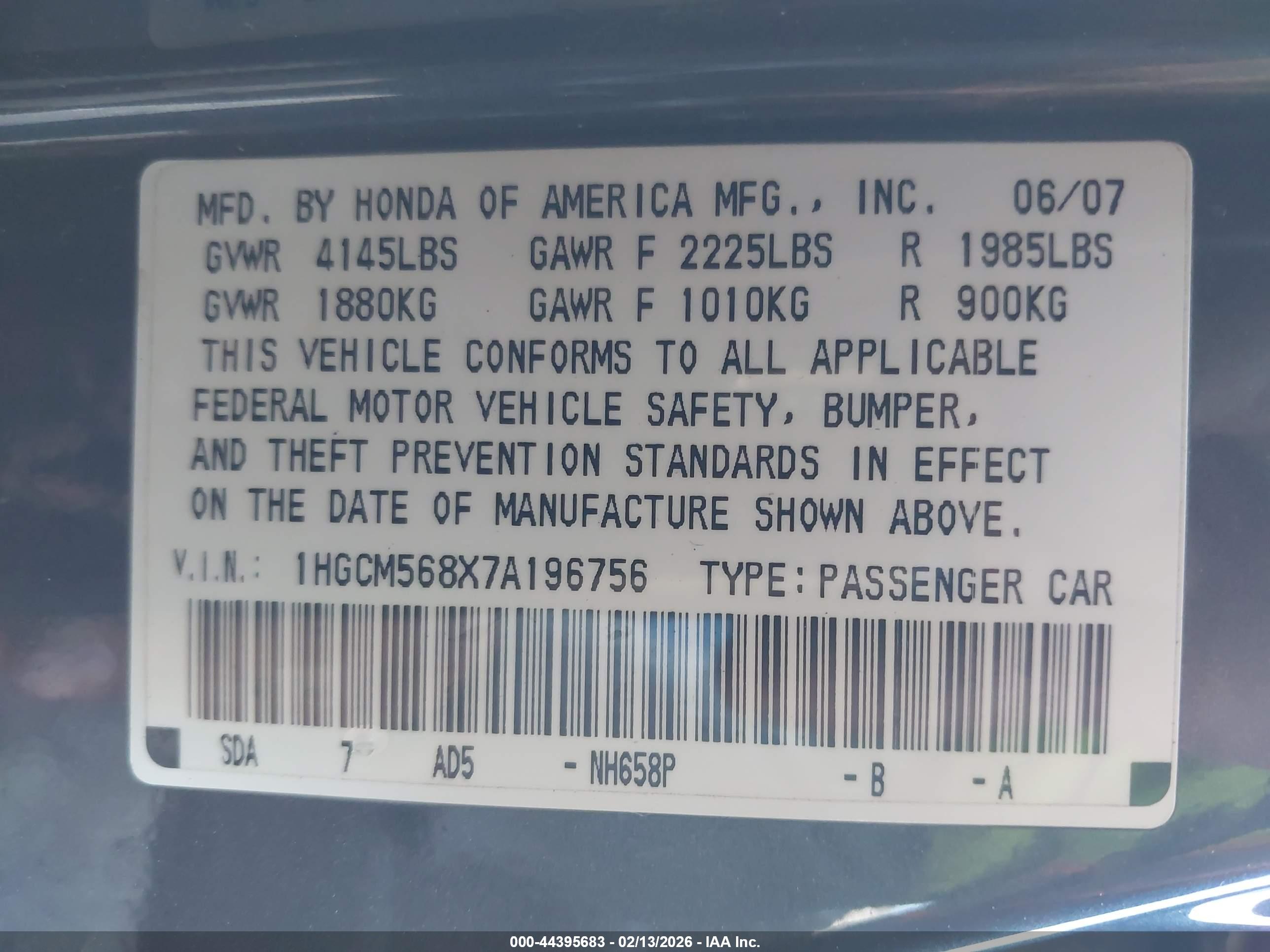 HONDA ACCORD image 9
