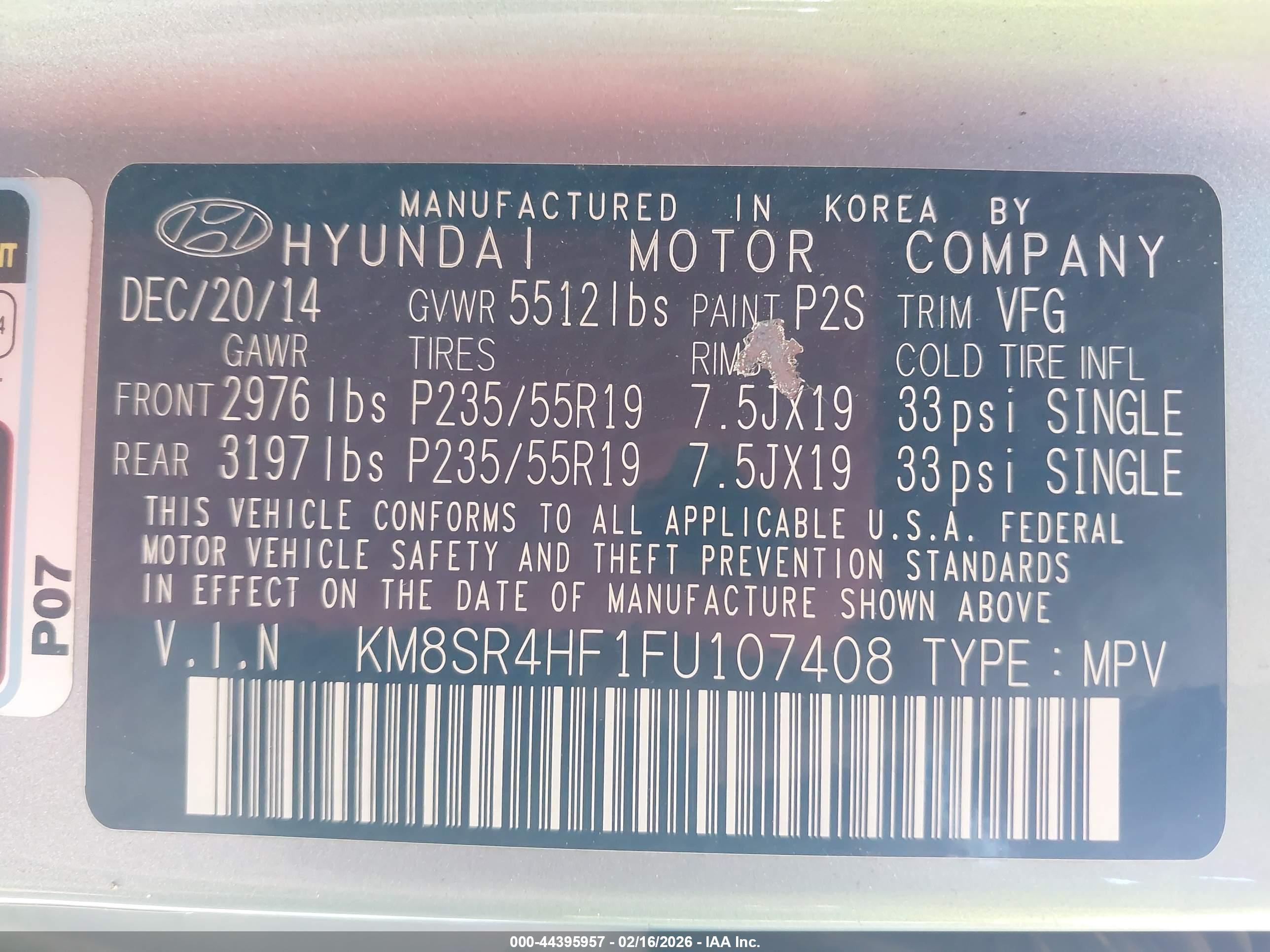 HYUNDAI SANTA image 9