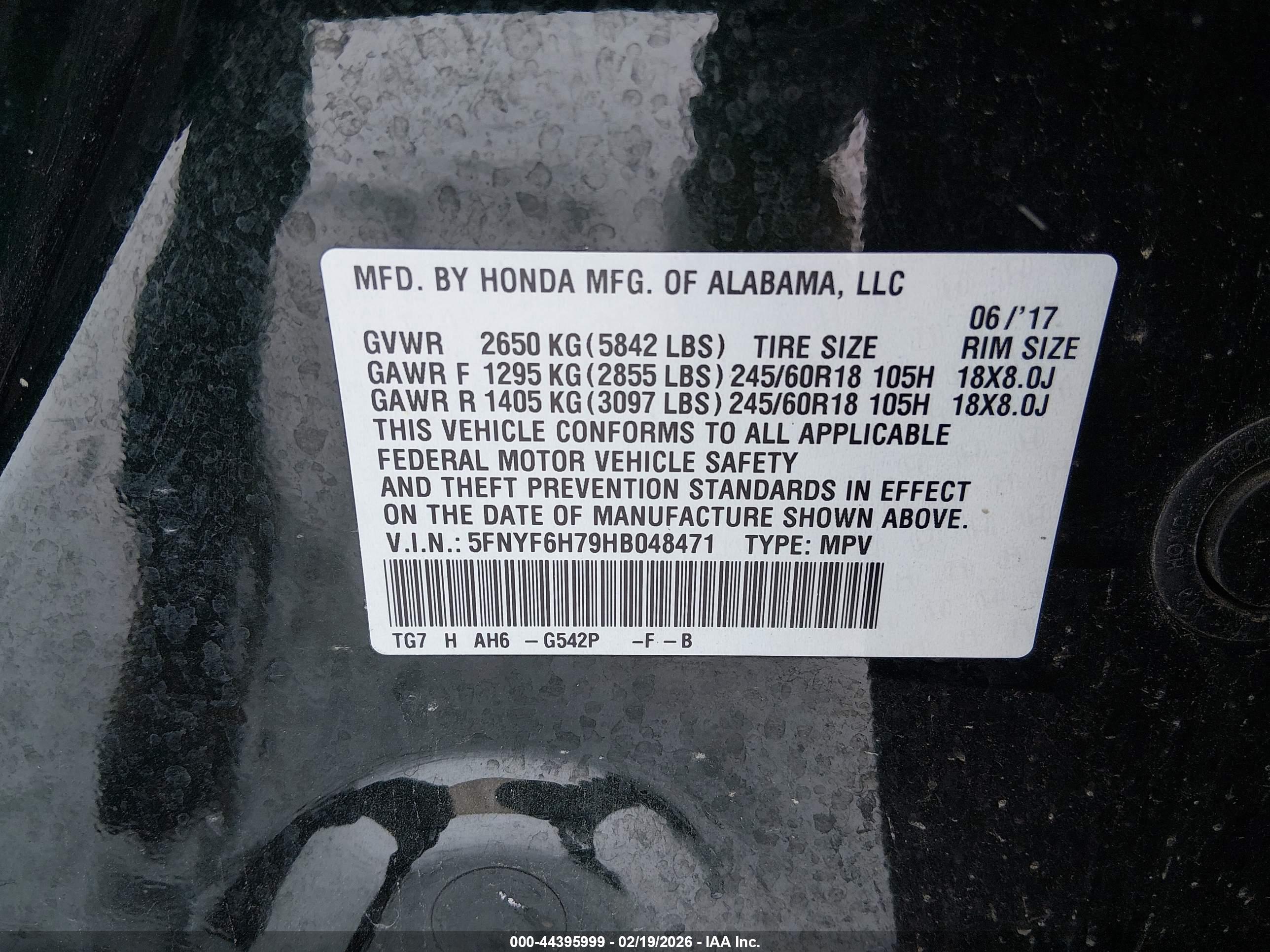 HONDA PILOT image 9