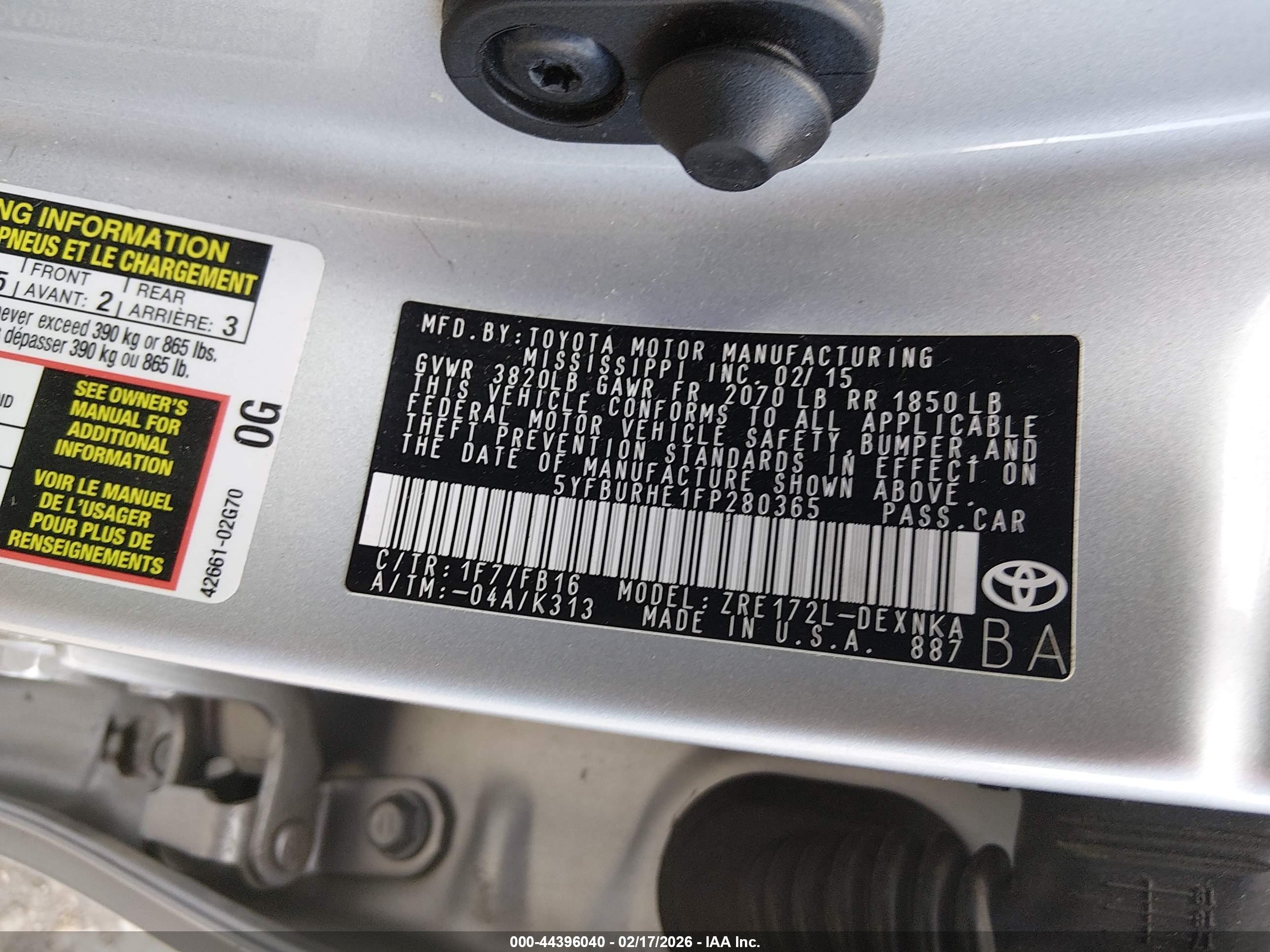 TOYOTA COROLLA image 9