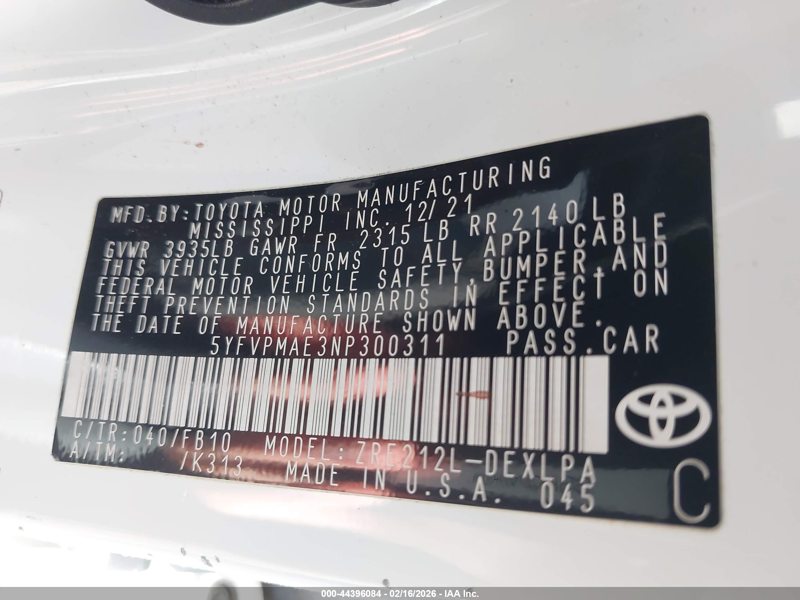 TOYOTA COROLLA image 9