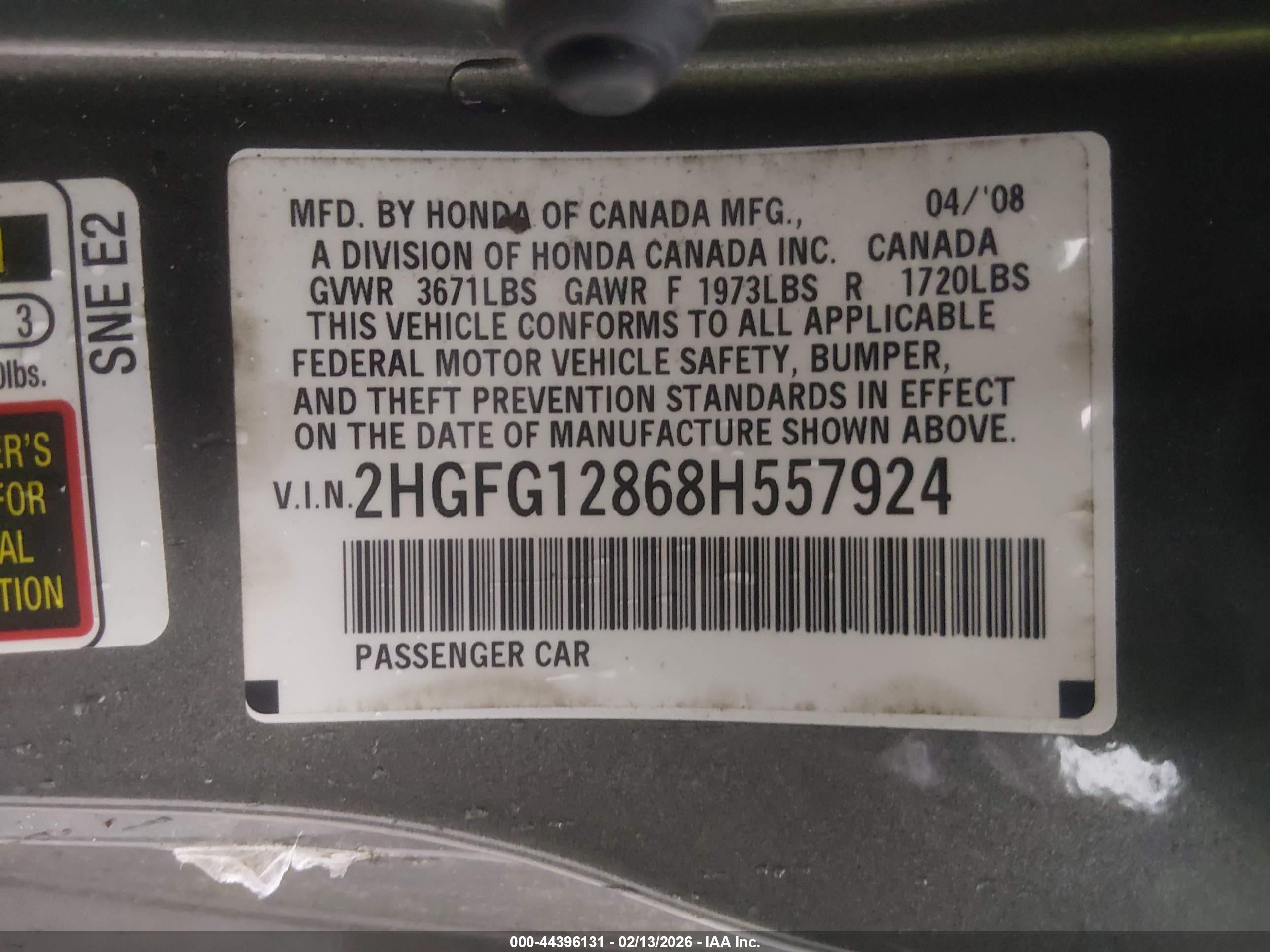 HONDA CIVIC image 9