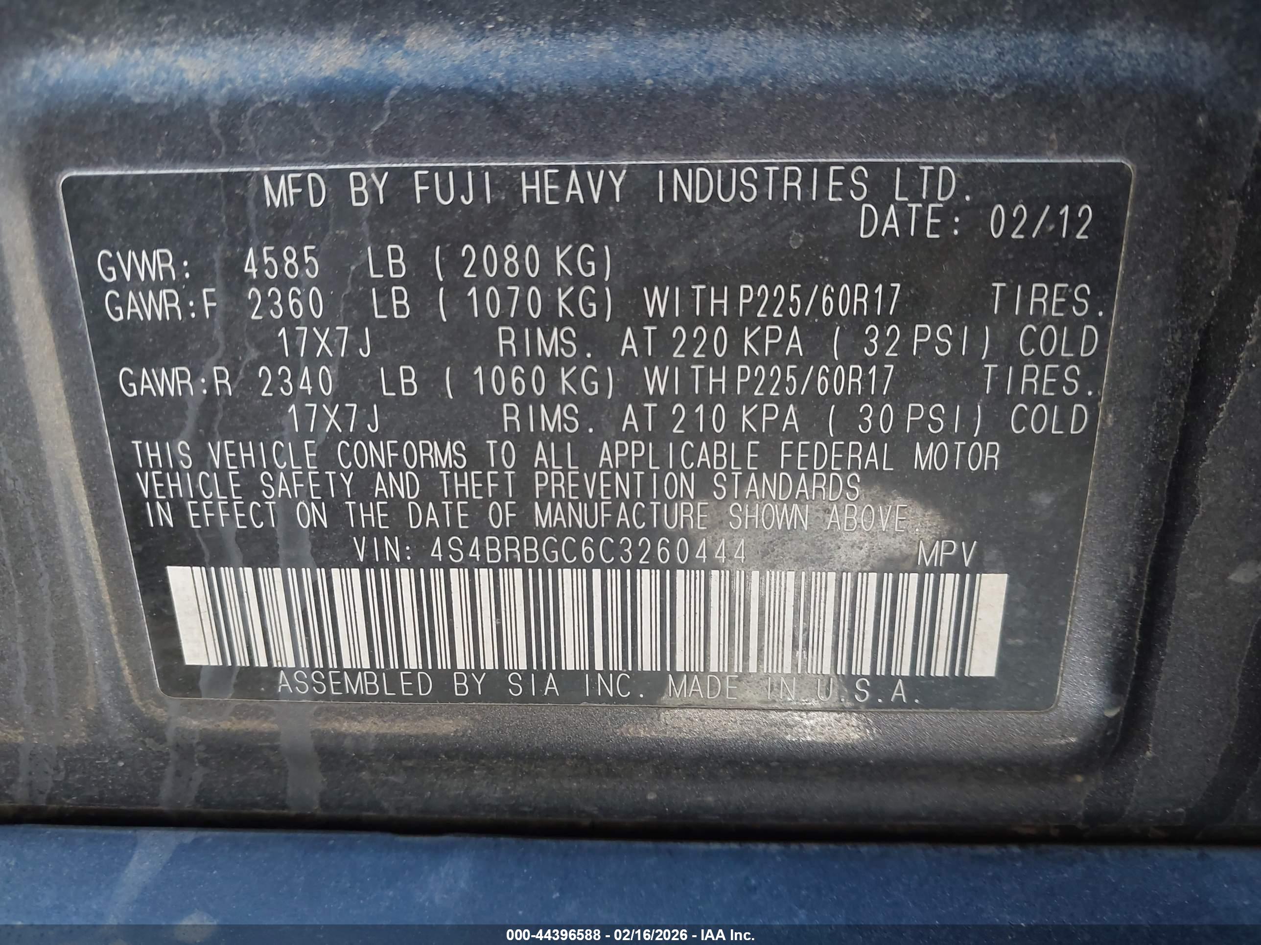 SUBARU OUTBACK image 9