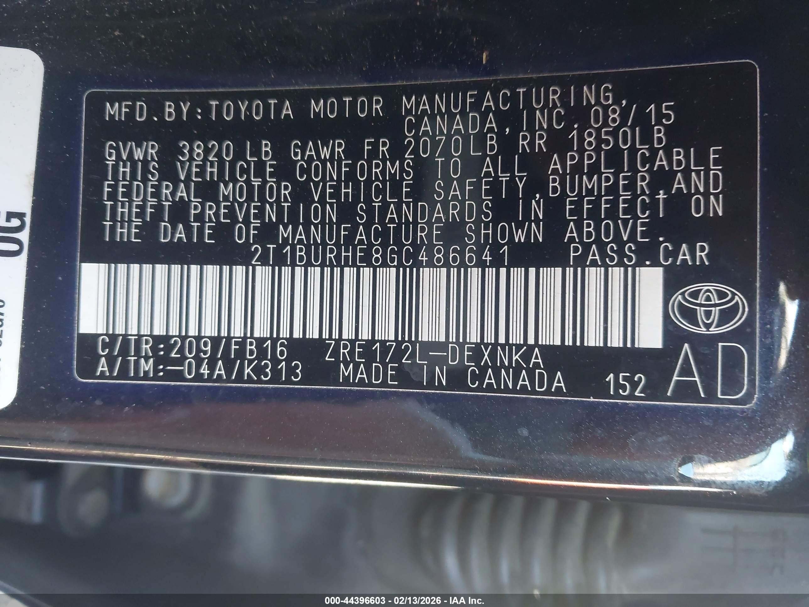 TOYOTA COROLLA image 9