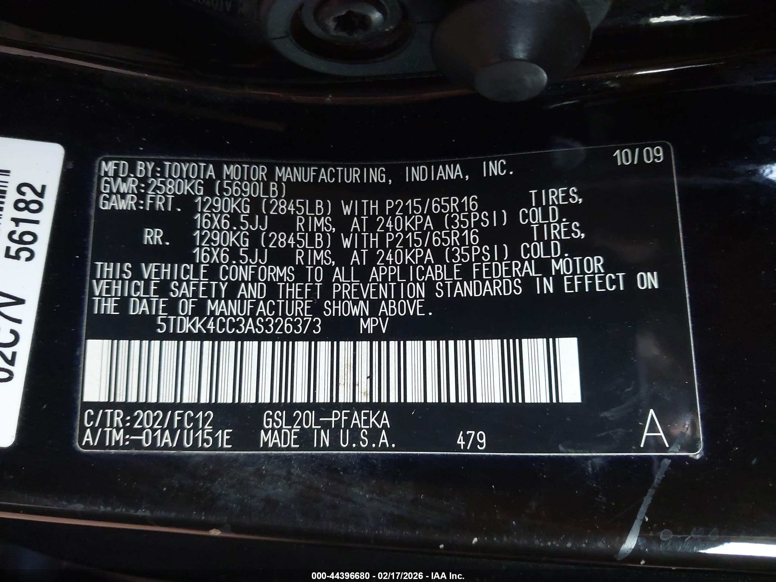 TOYOTA SIENNA image 9