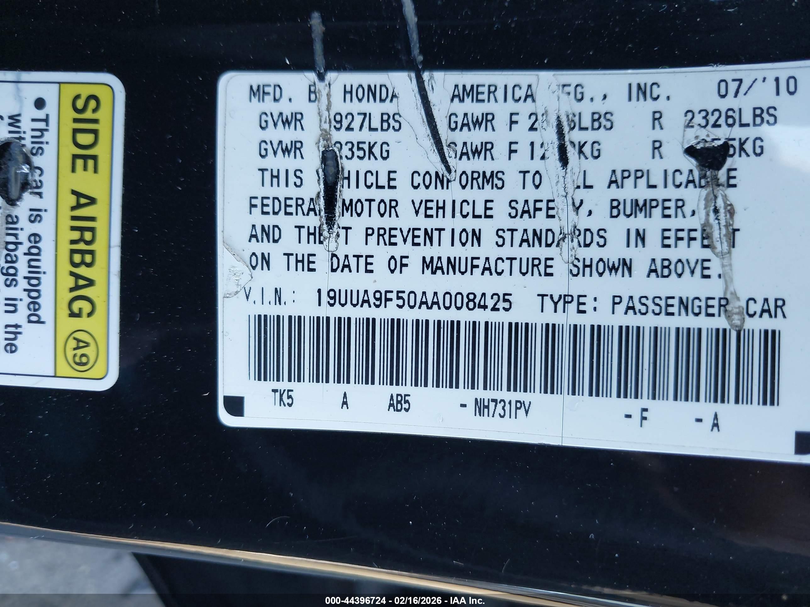 ACURA TL image 9