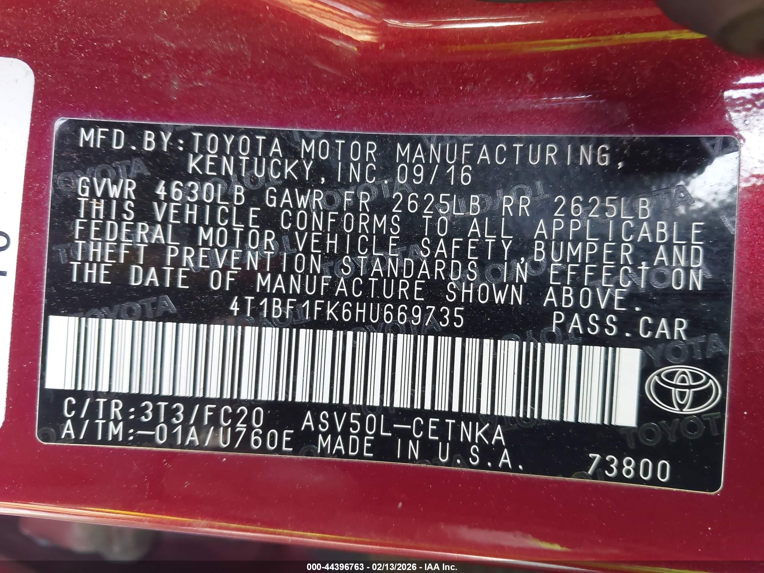 TOYOTA CAMRY image 9