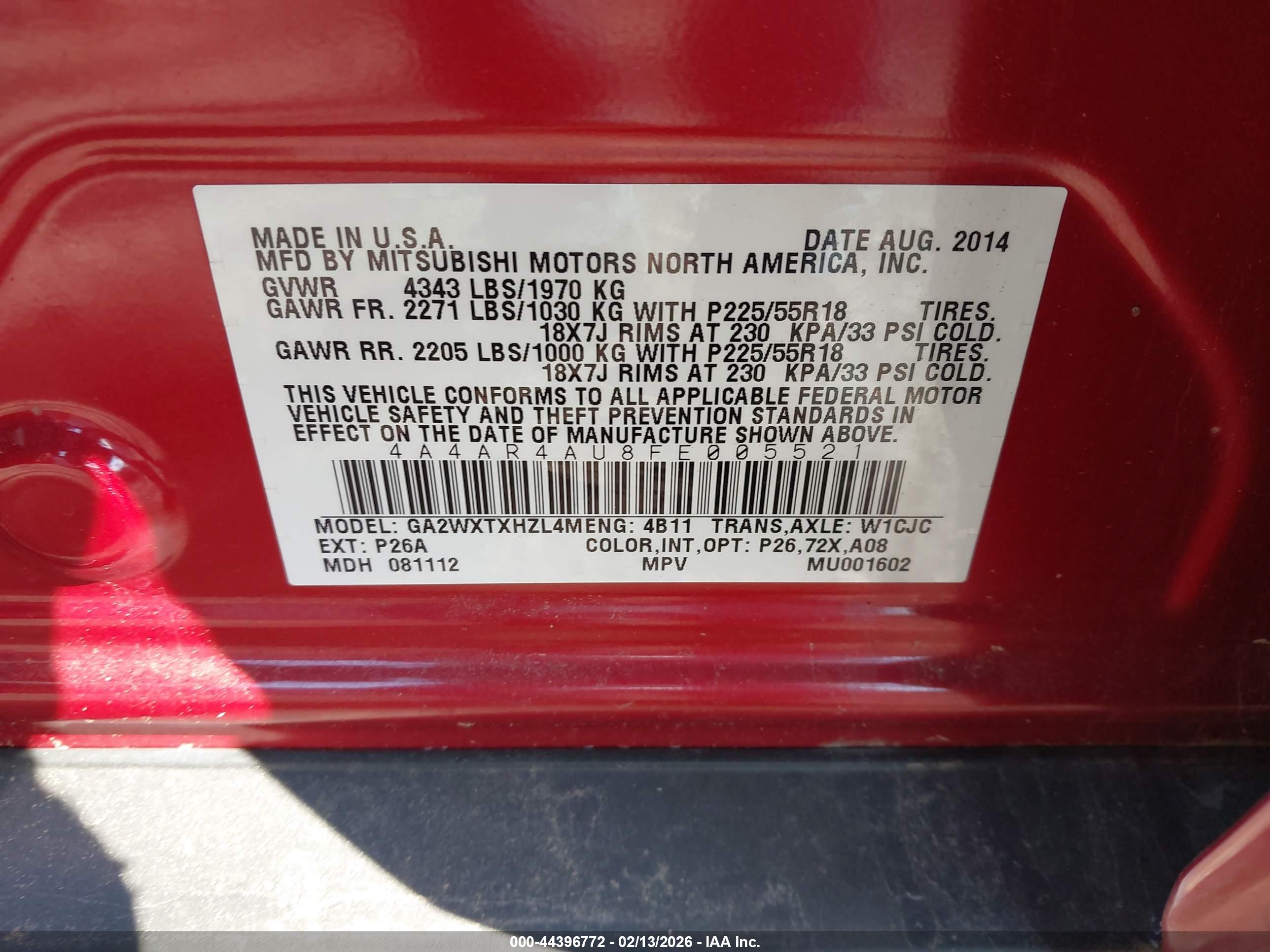 MITSUBISHI OUTLANDER image 9