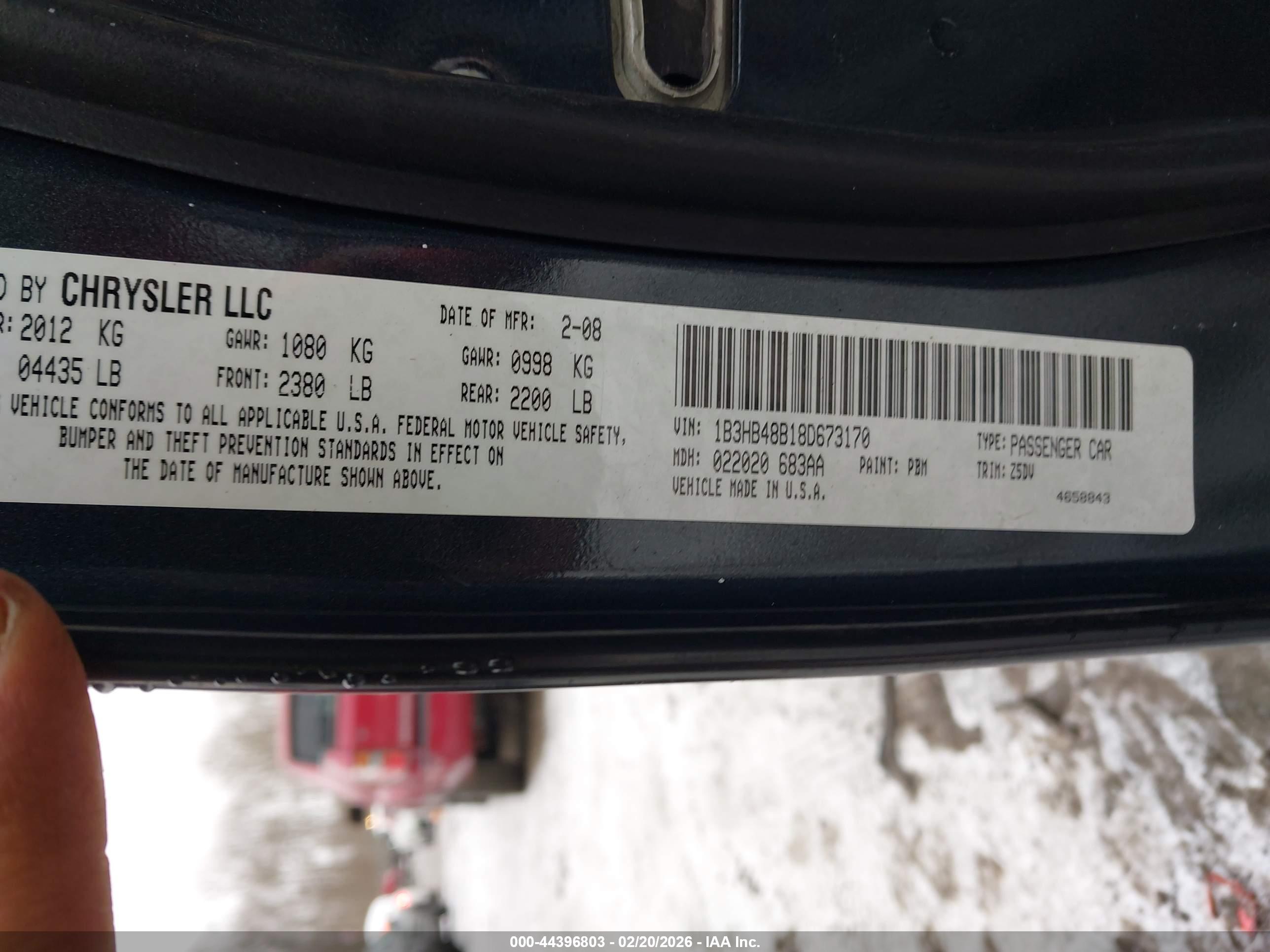 DODGE CALIBER image 9