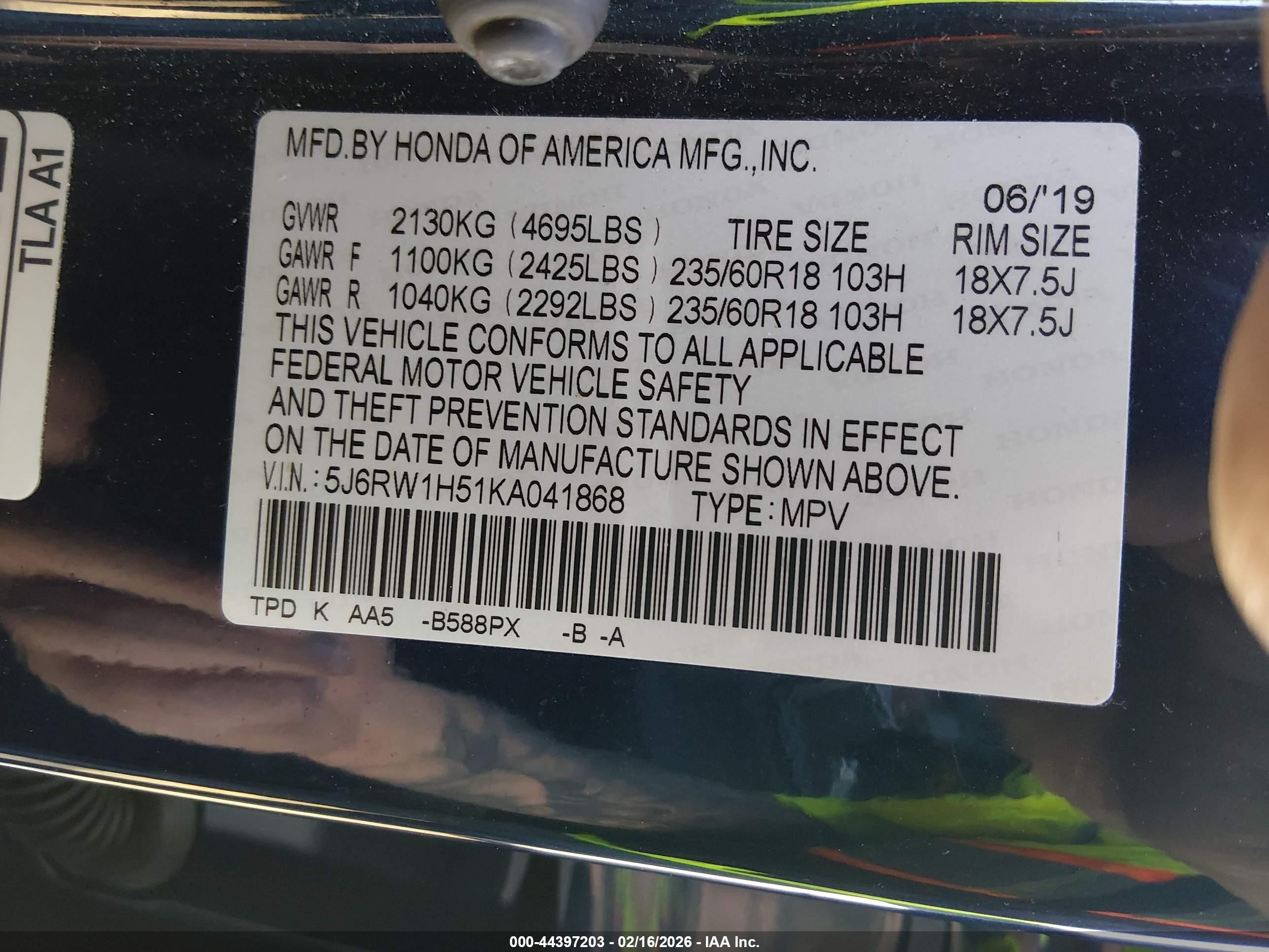 HONDA CR-V image 9