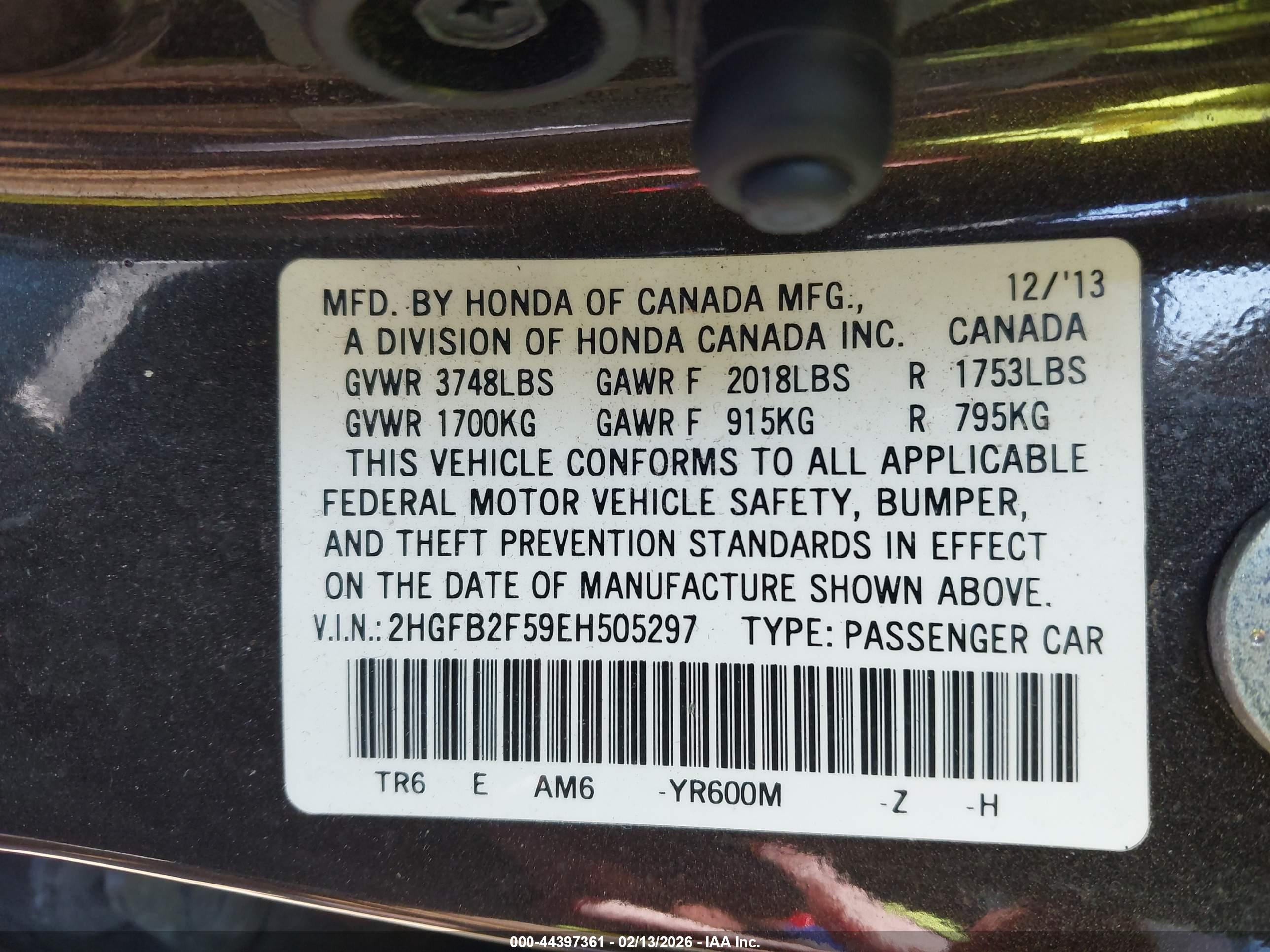 HONDA CIVIC image 9