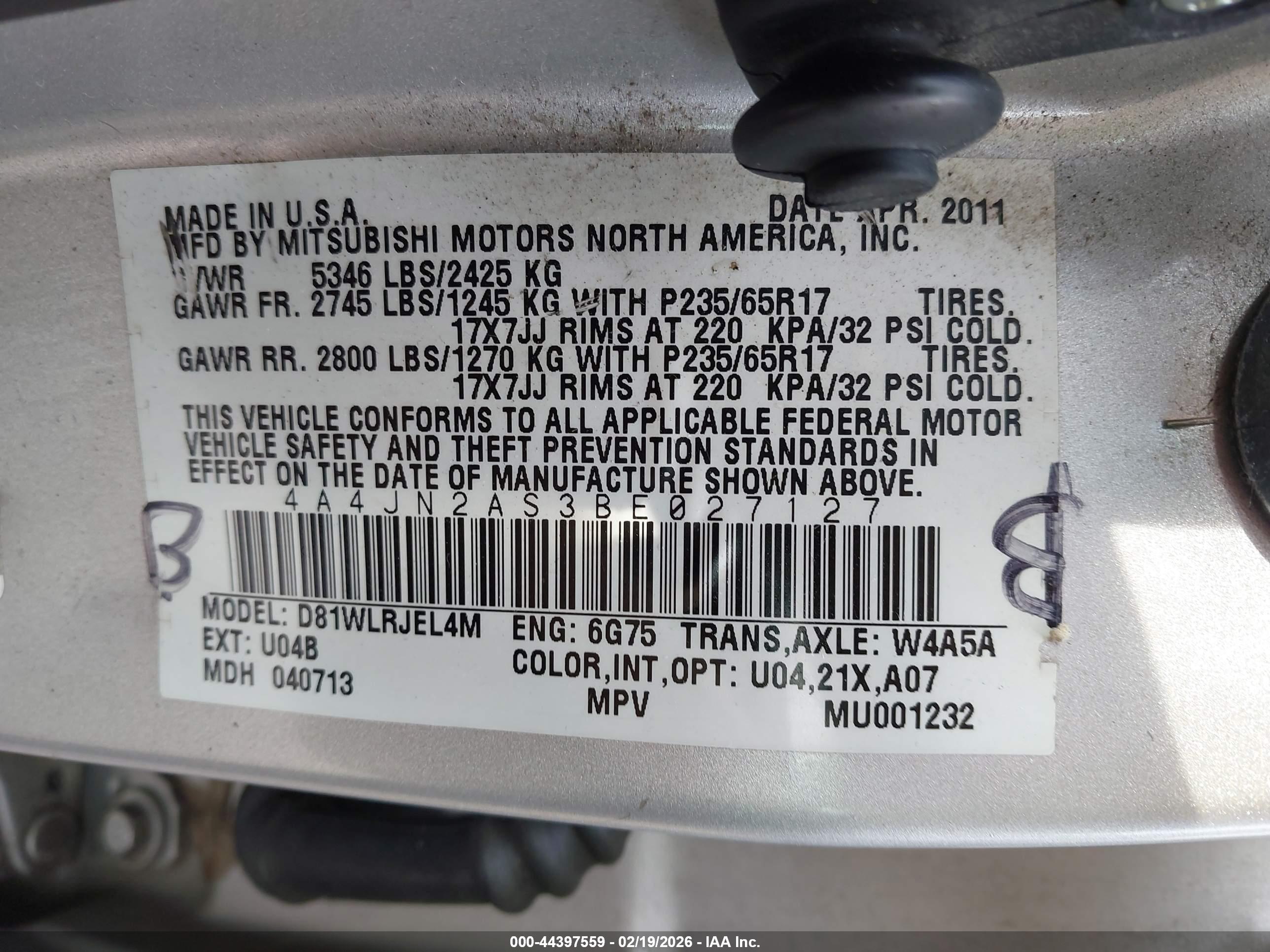 MITSUBISHI ENDEAVOR image 9