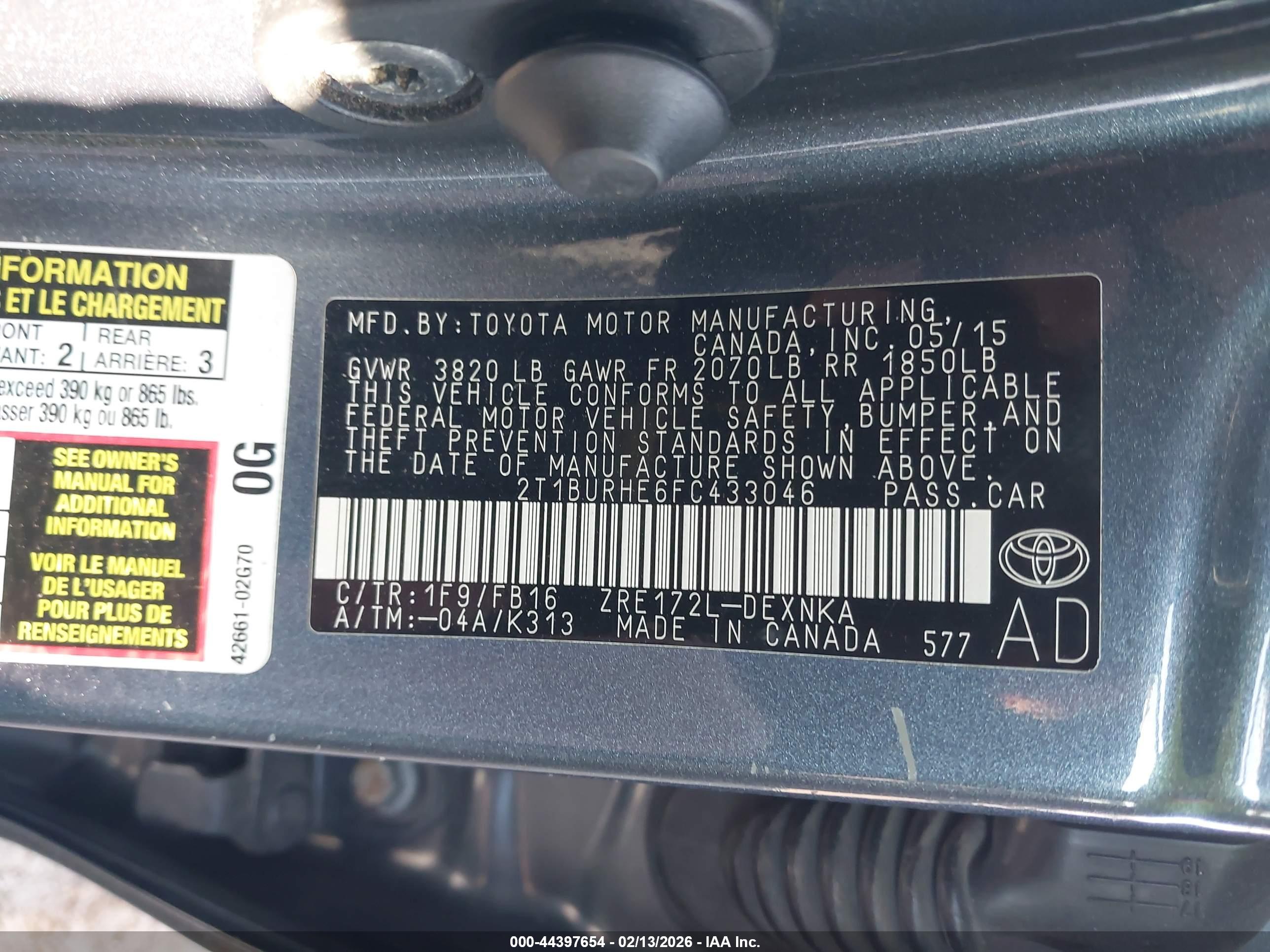 TOYOTA COROLLA image 9