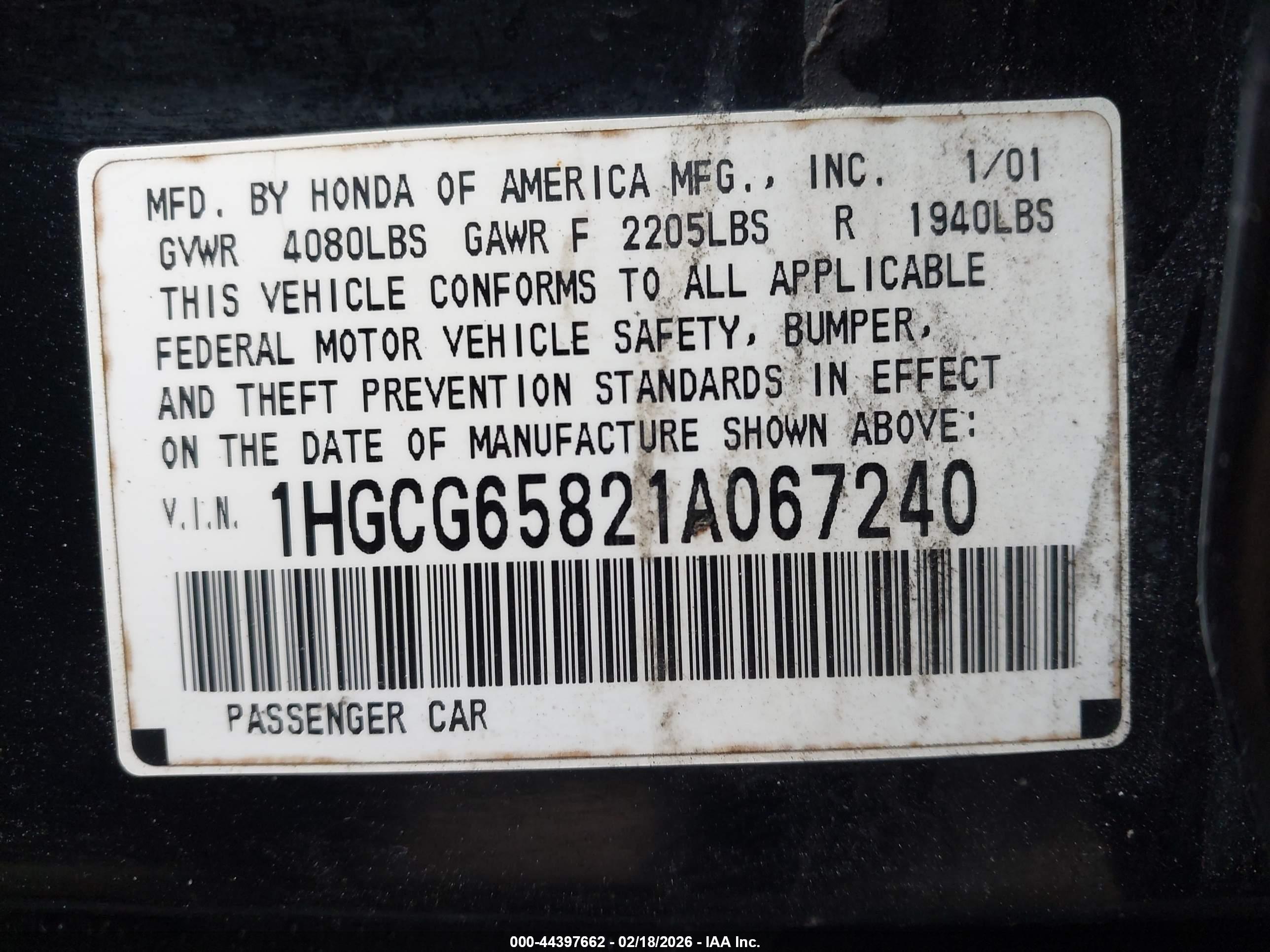 HONDA ACCORD image 9