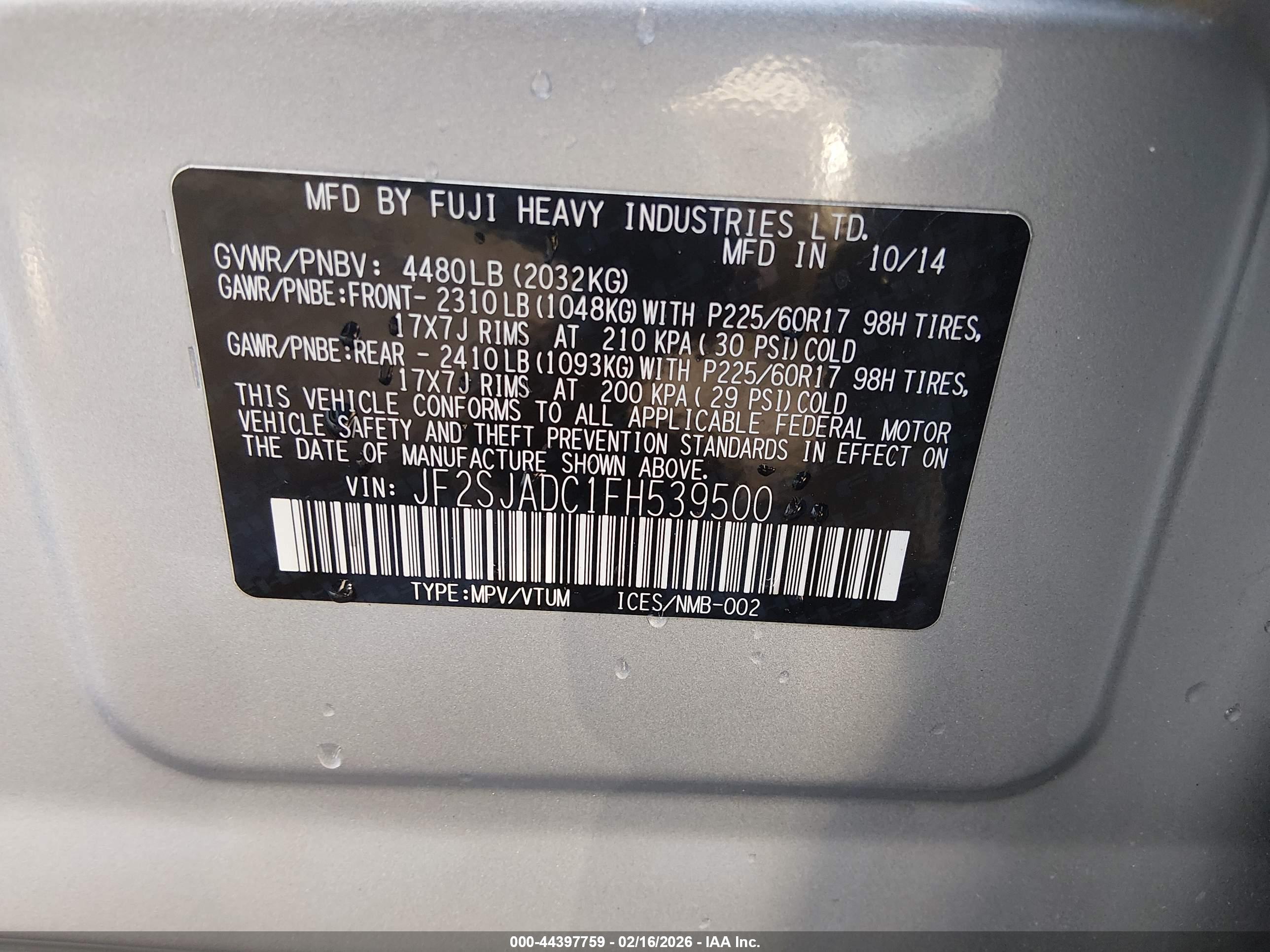 SUBARU FORESTER image 9