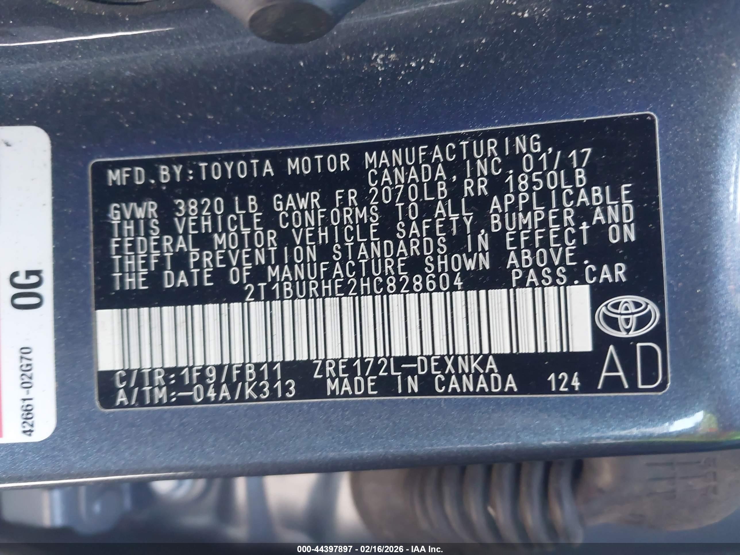 TOYOTA COROLLA image 9