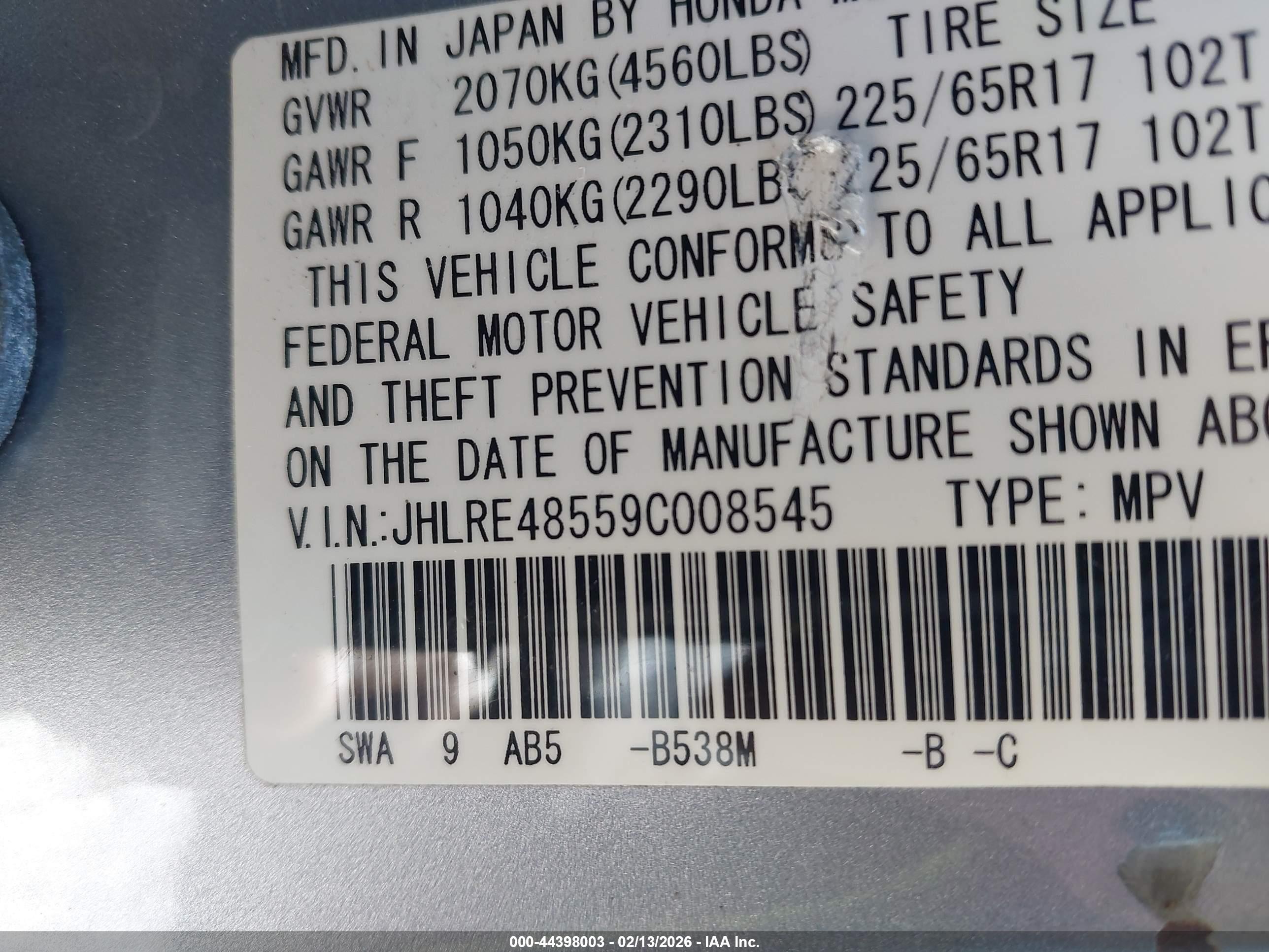 HONDA CR-V image 9