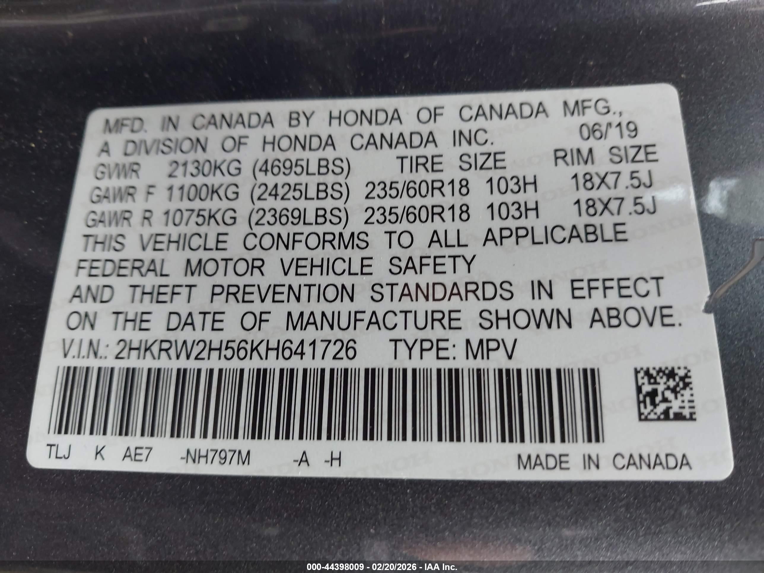 HONDA CR-V image 9
