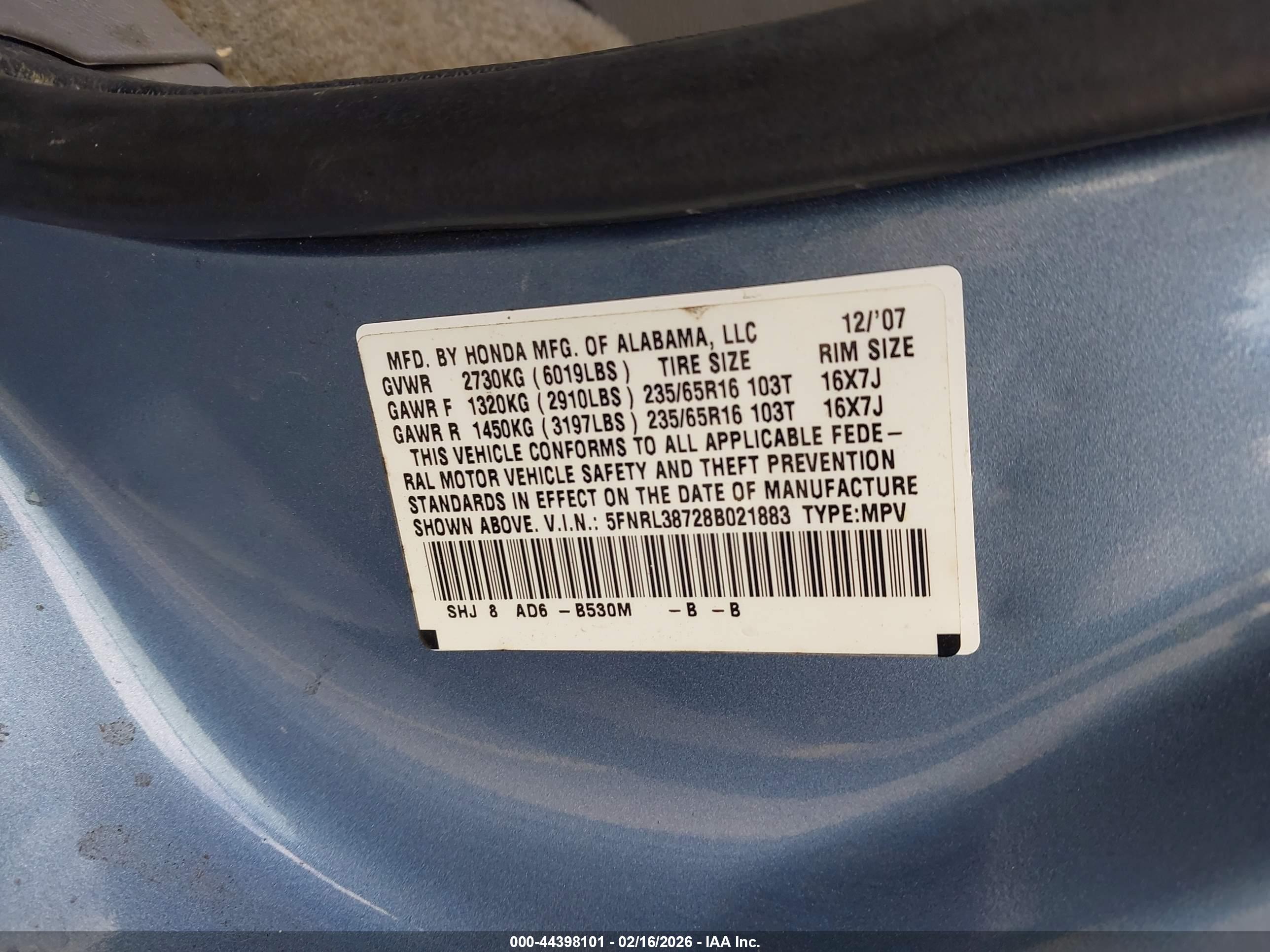 HONDA ODYSSEY image 9