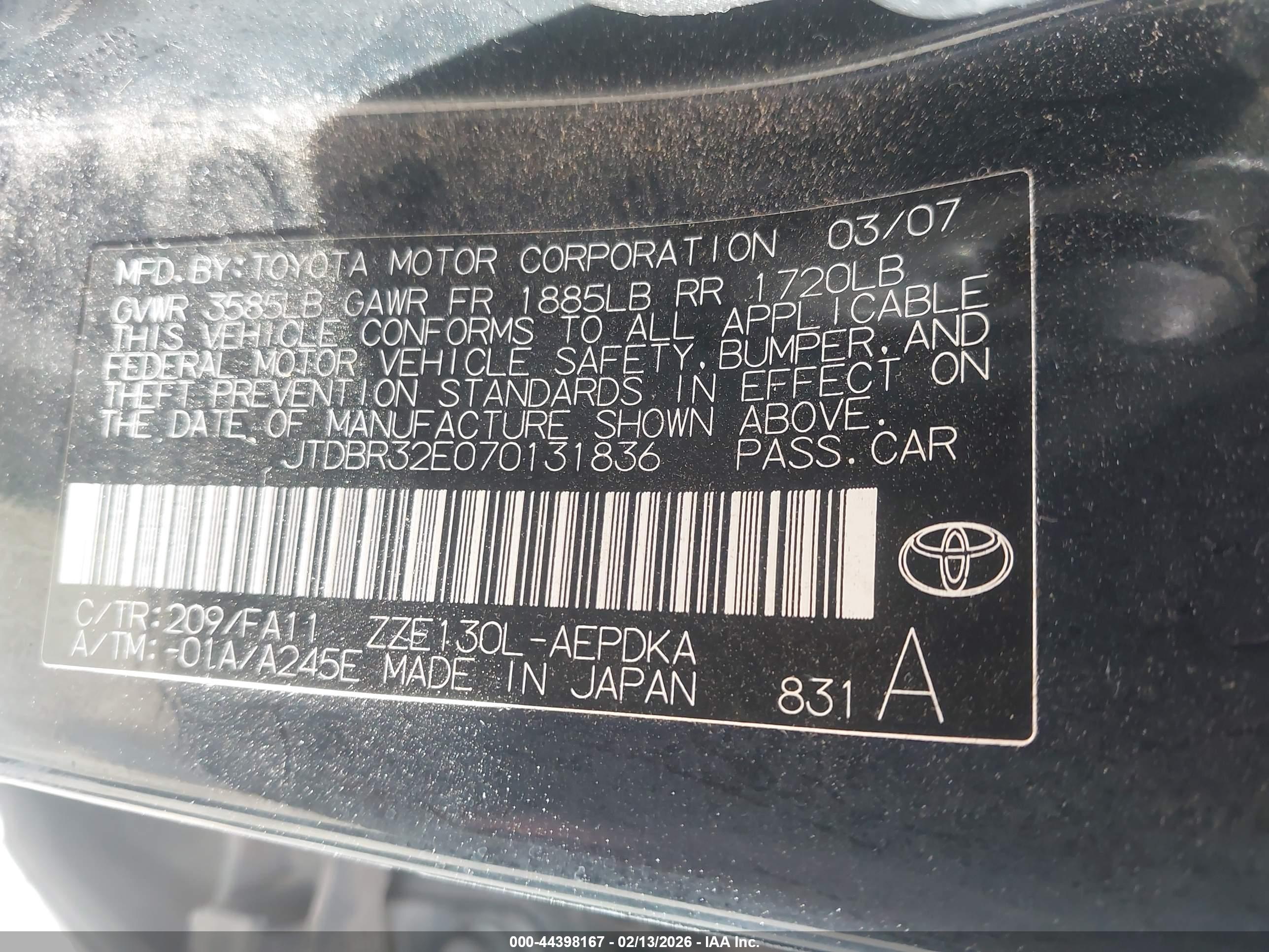 TOYOTA COROLLA image 9