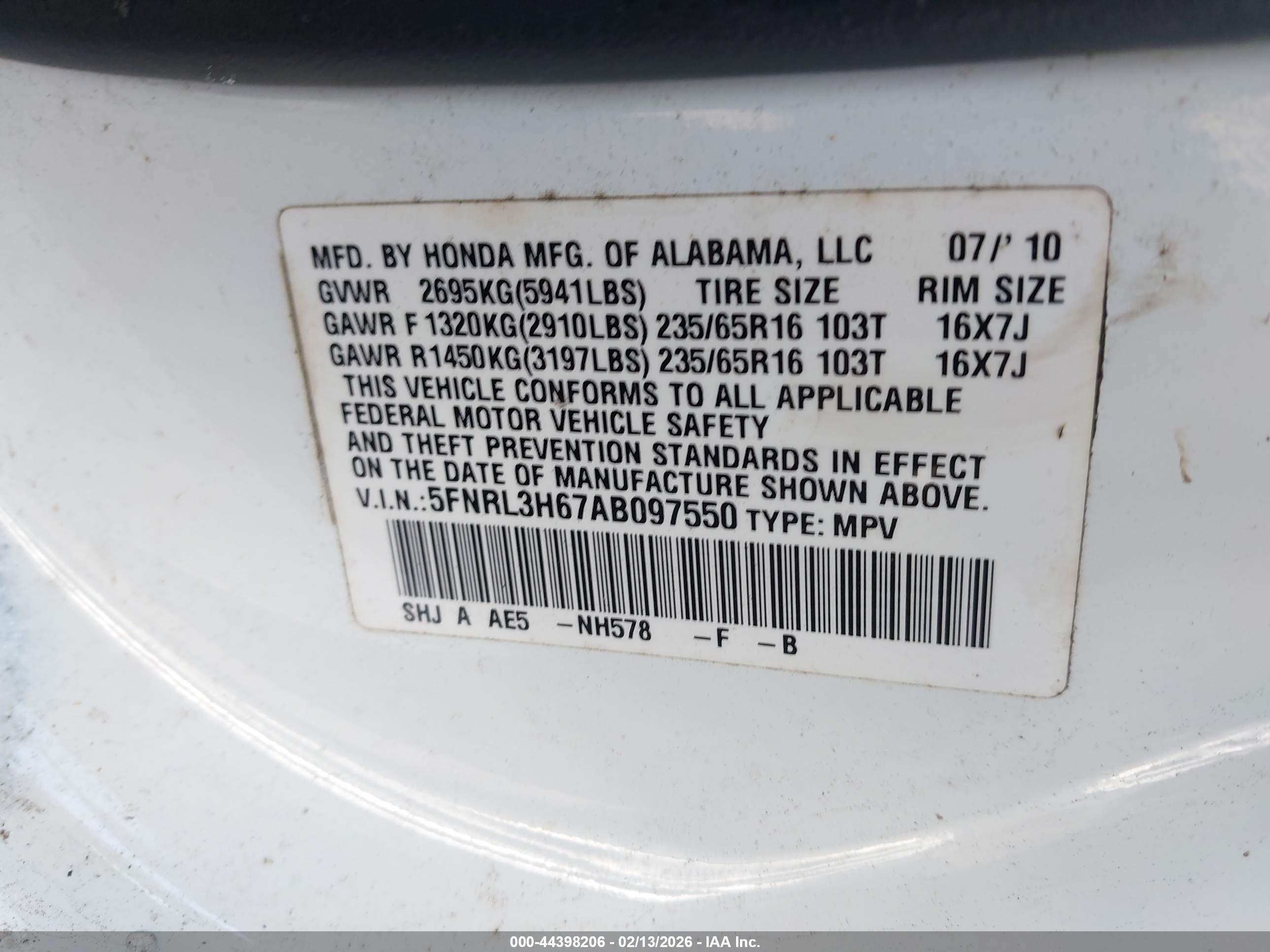 HONDA ODYSSEY image 9