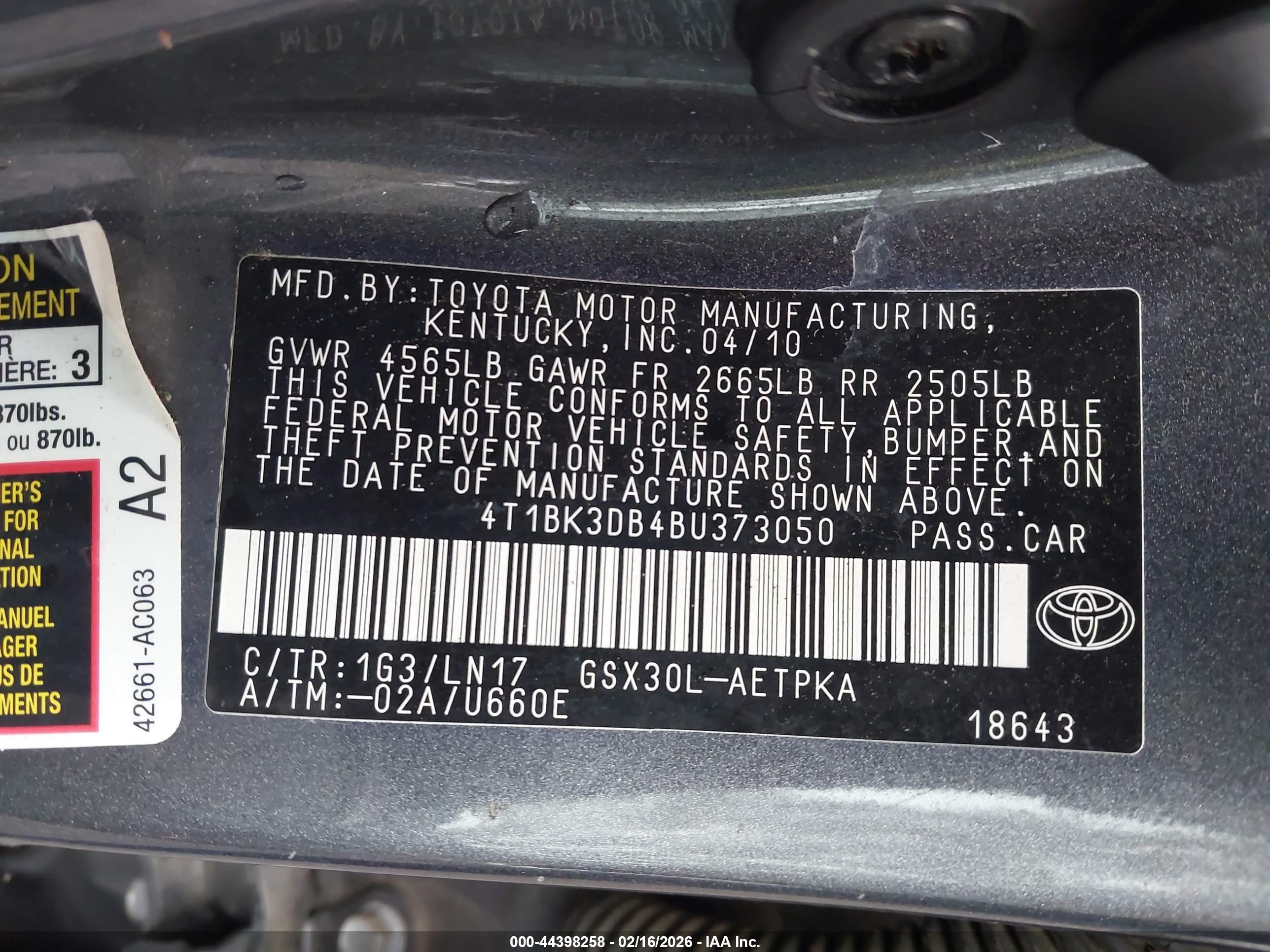 TOYOTA AVALON image 9