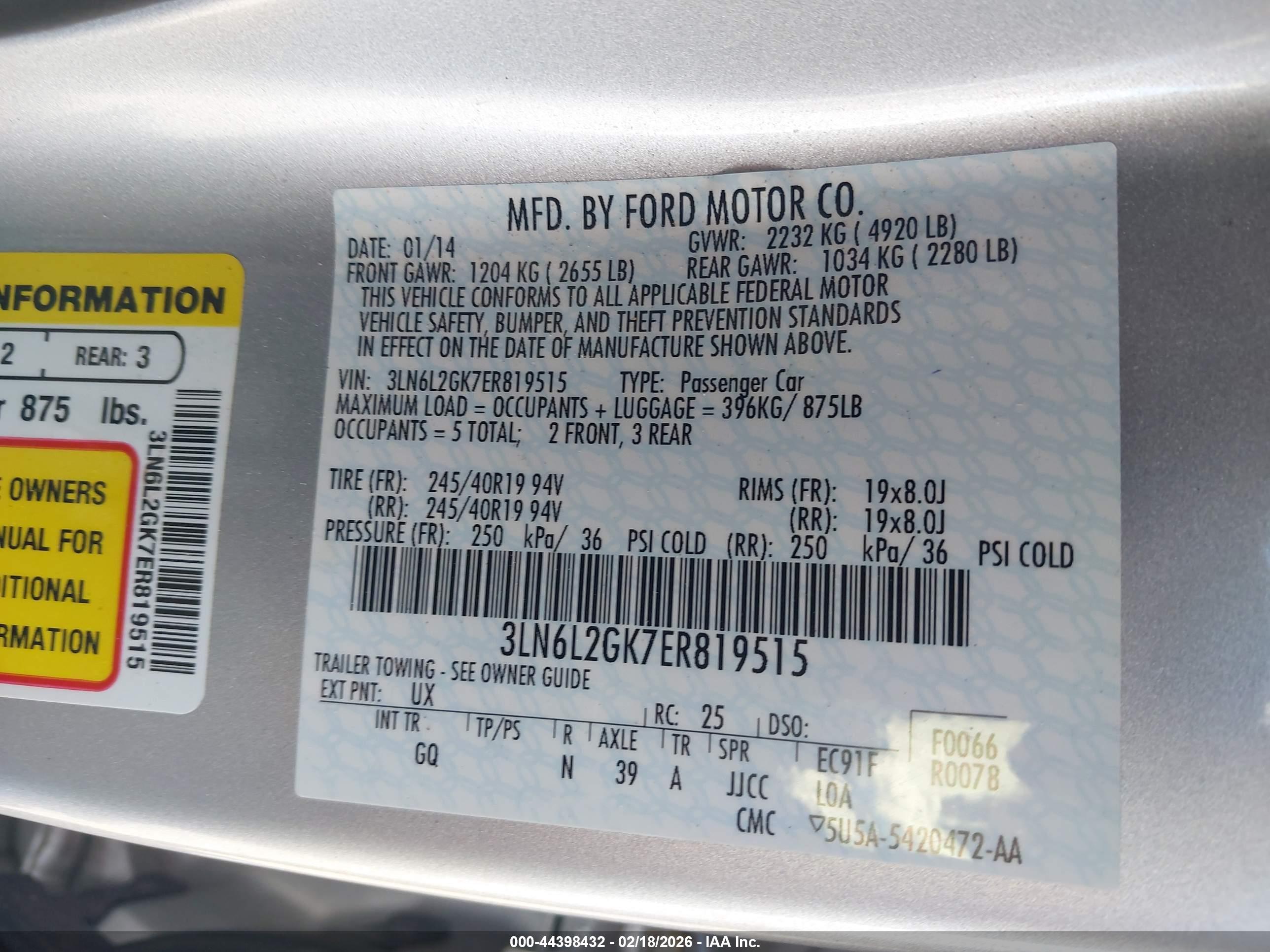 LINCOLN MKZ image 9