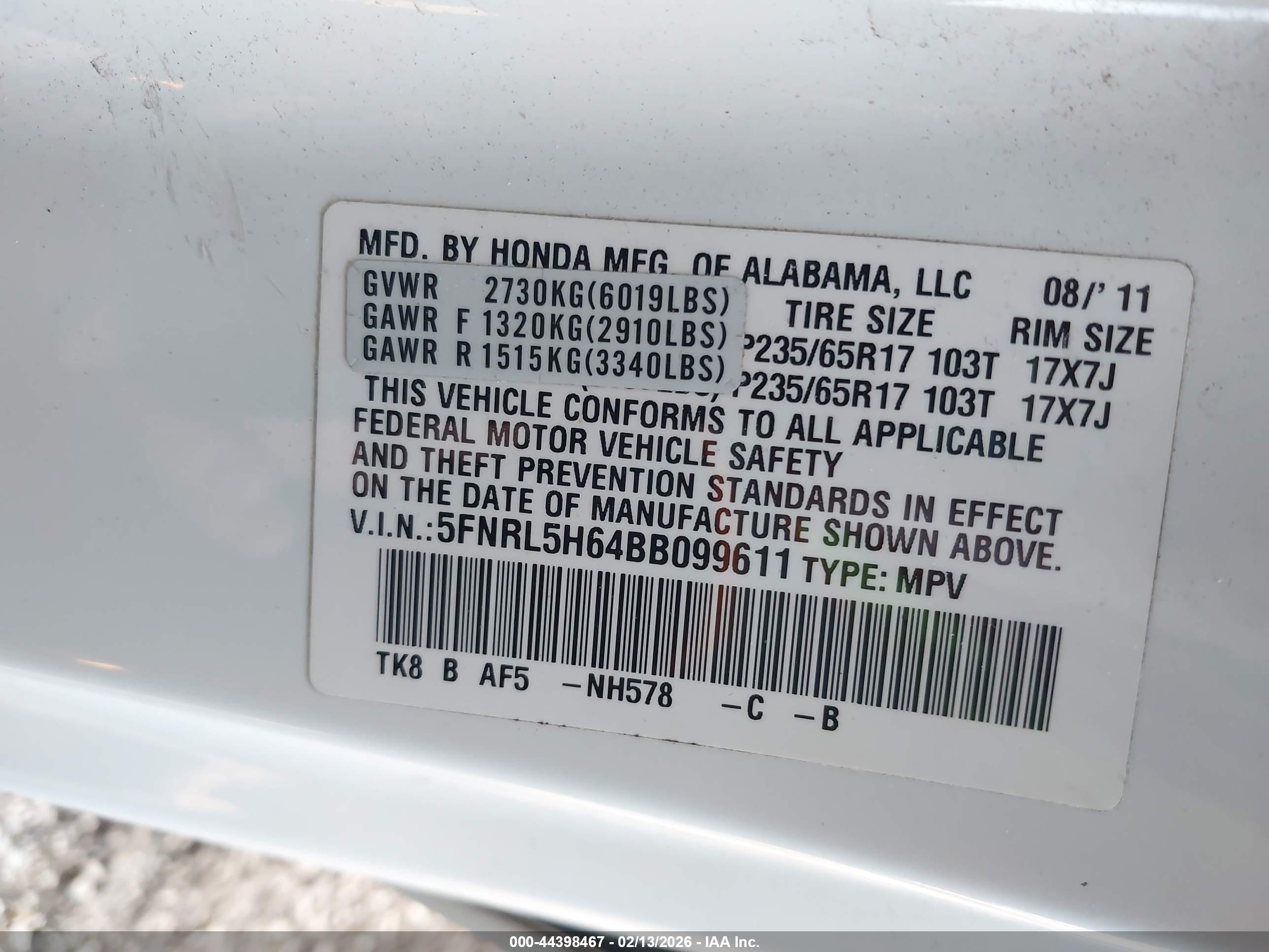 HONDA ODYSSEY image 9