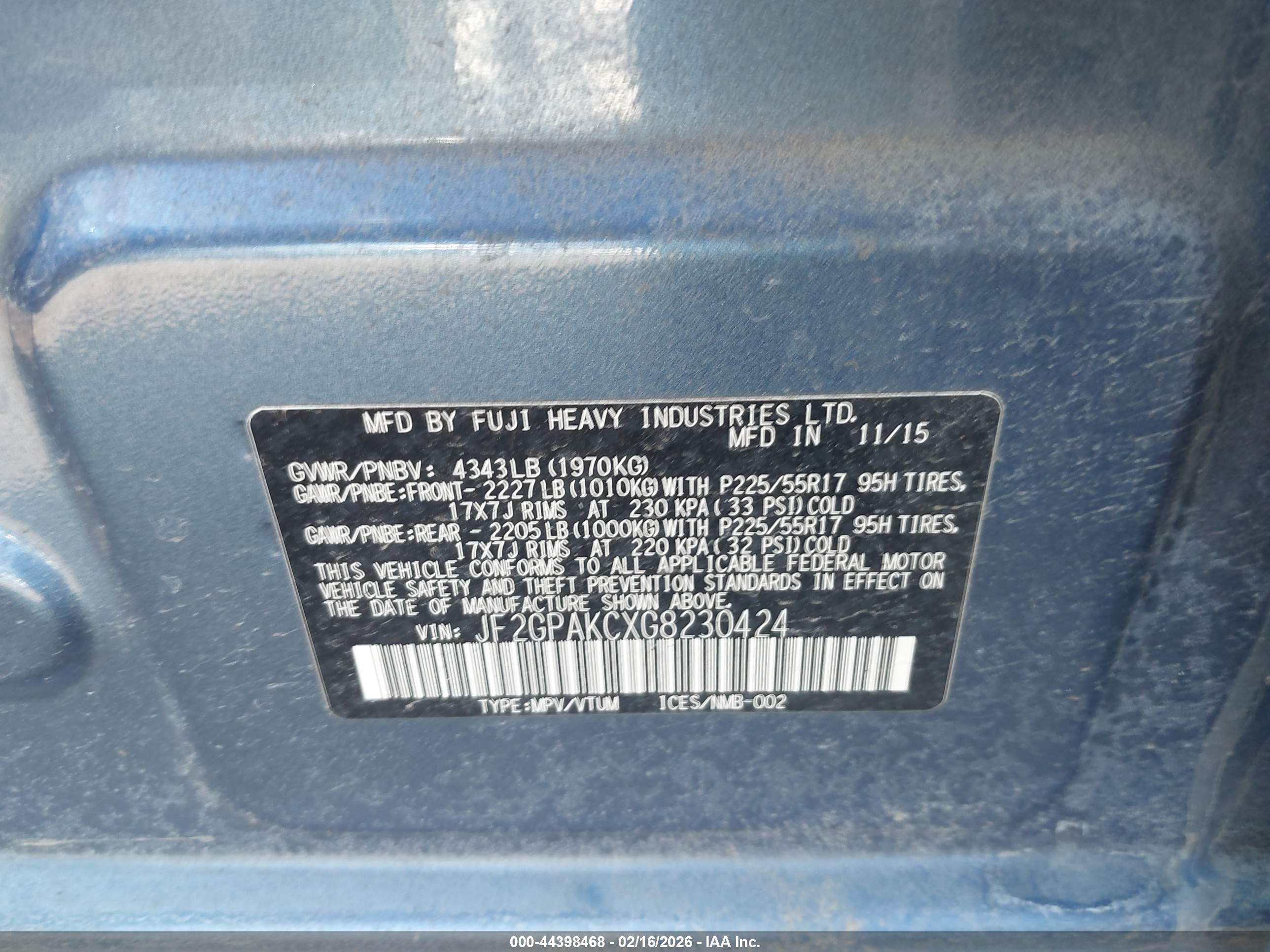 SUBARU CROSSTREK image 9