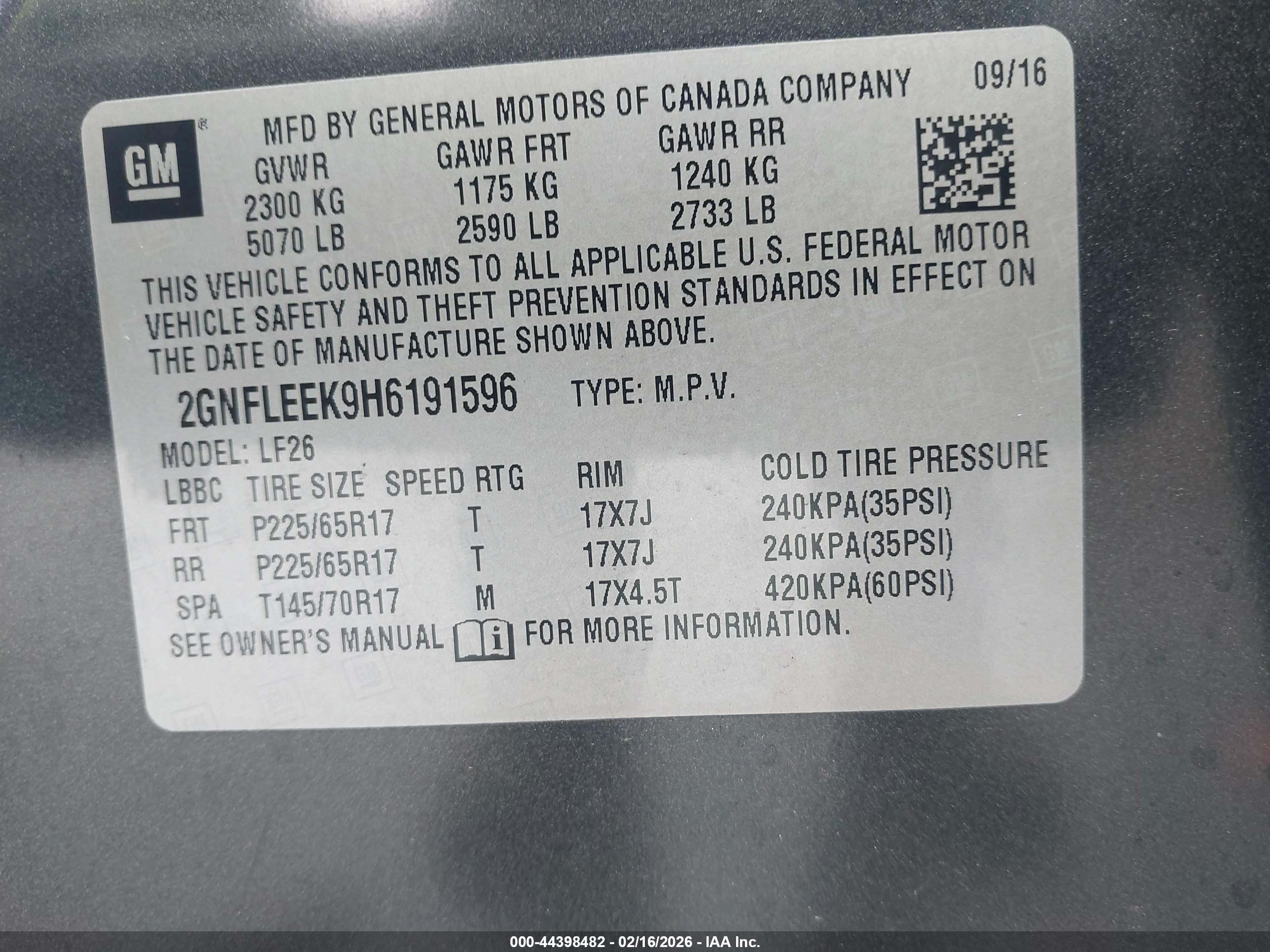 CHEVROLET EQUINOX image 9