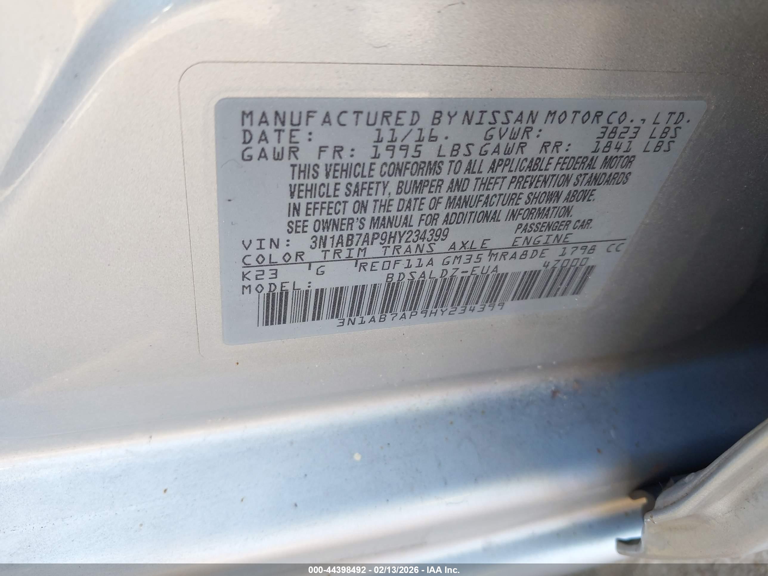 NISSAN SENTRA image 9