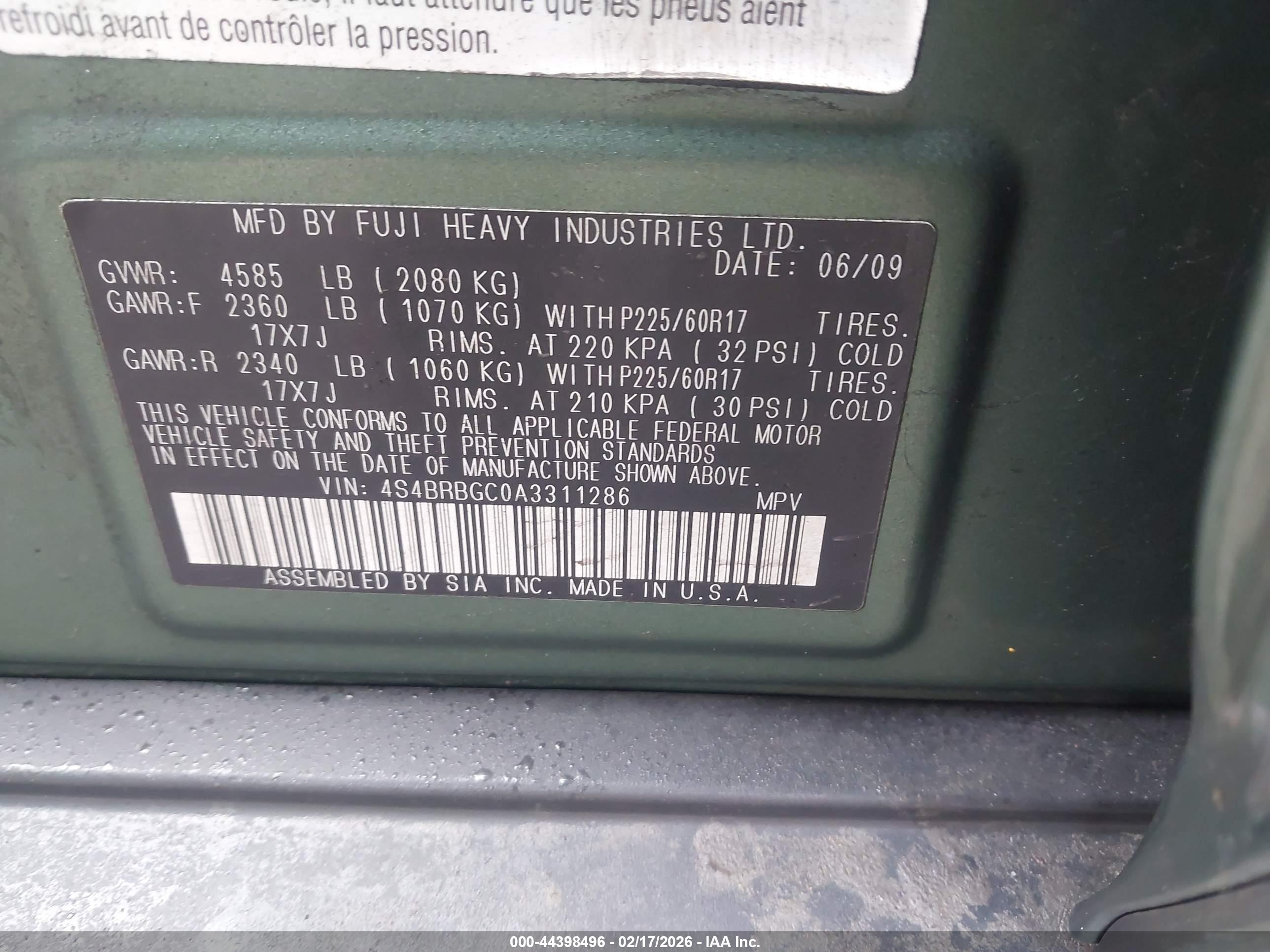 SUBARU OUTBACK image 9