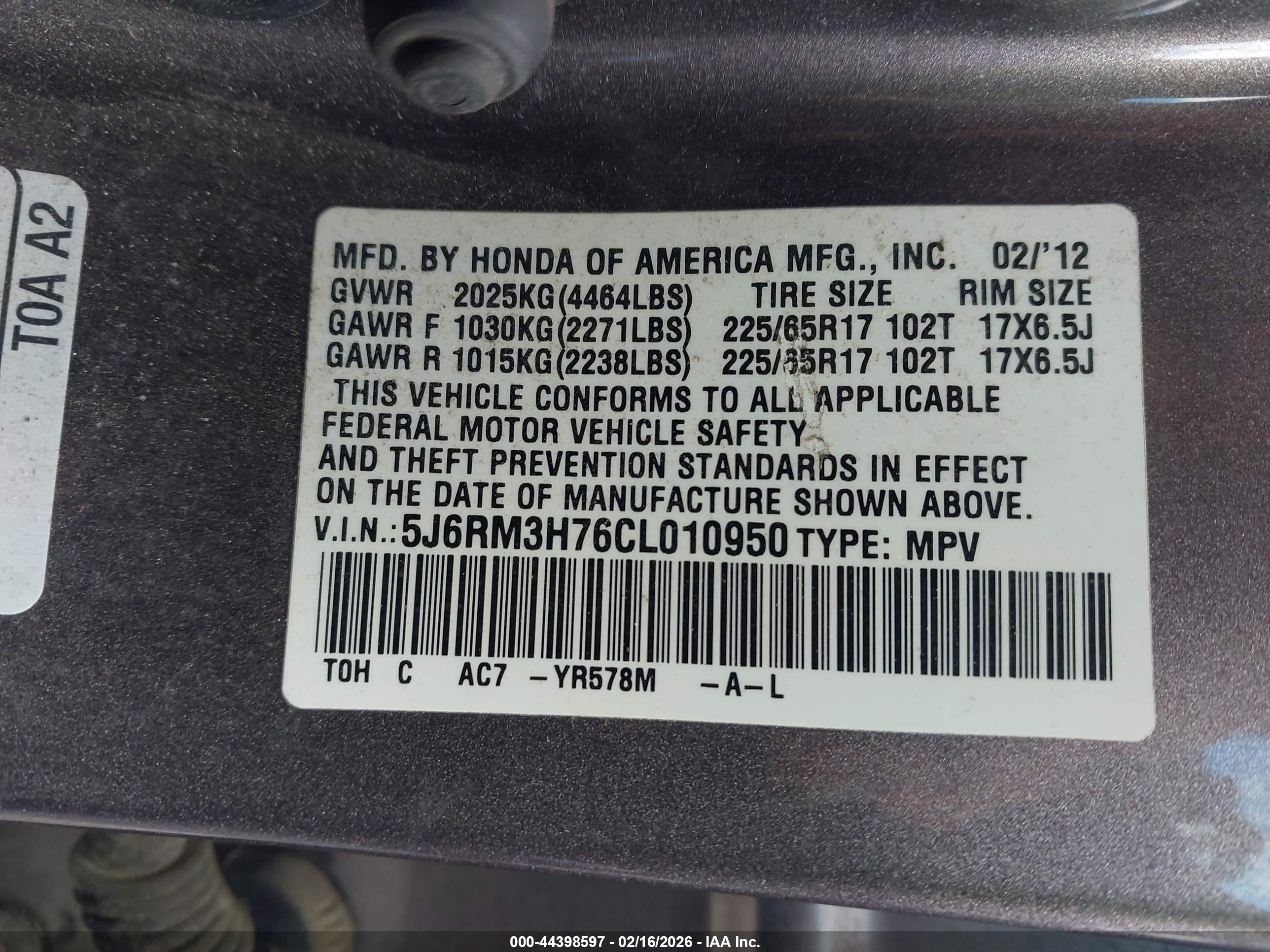 HONDA CR-V image 9