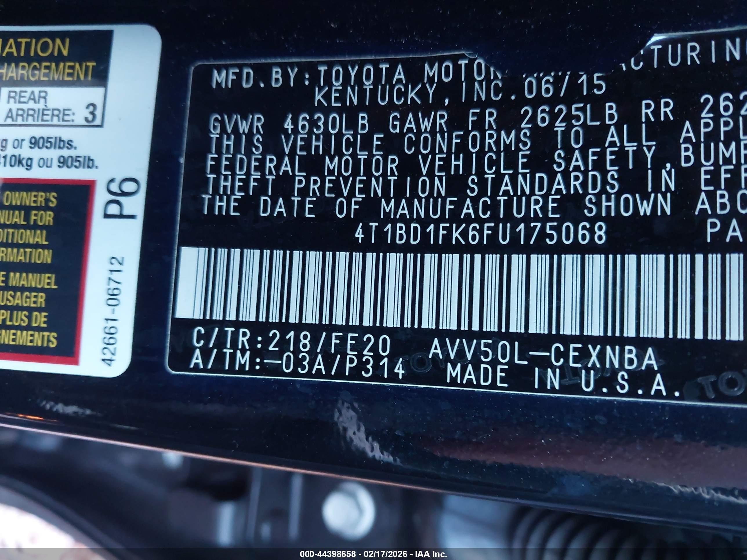 TOYOTA CAMRY image 9