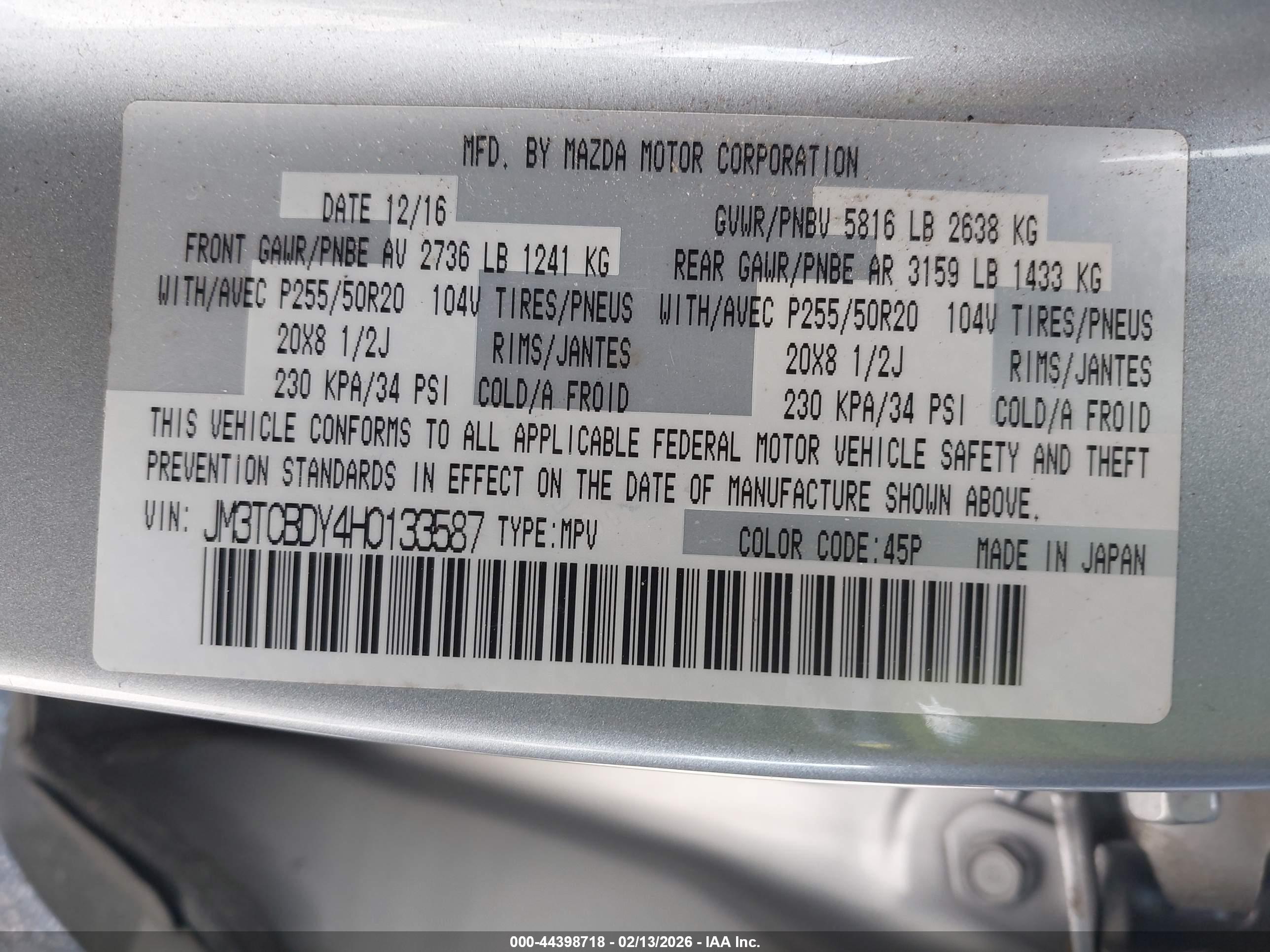 MAZDA CX-9 image 9