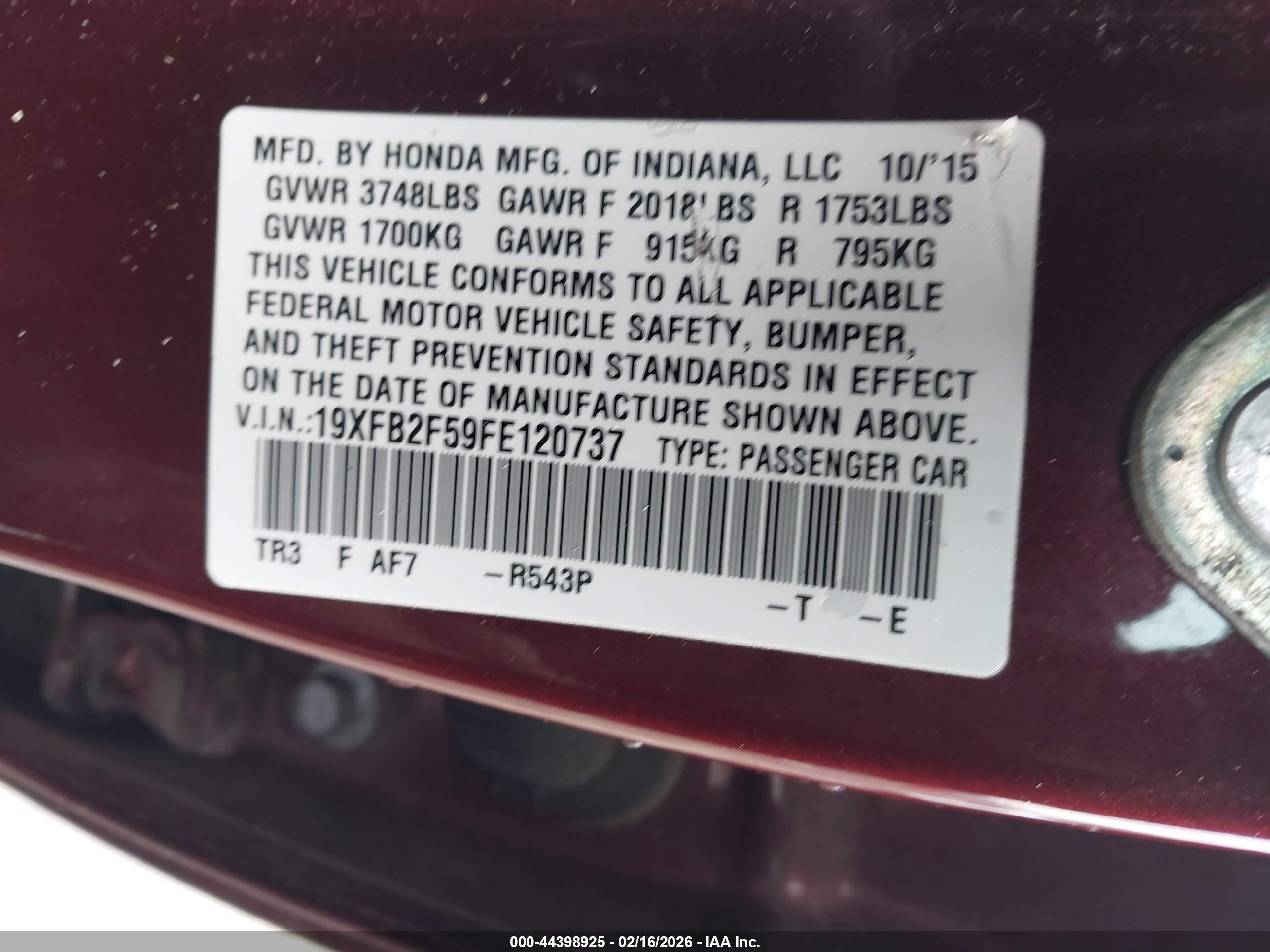HONDA CIVIC image 9
