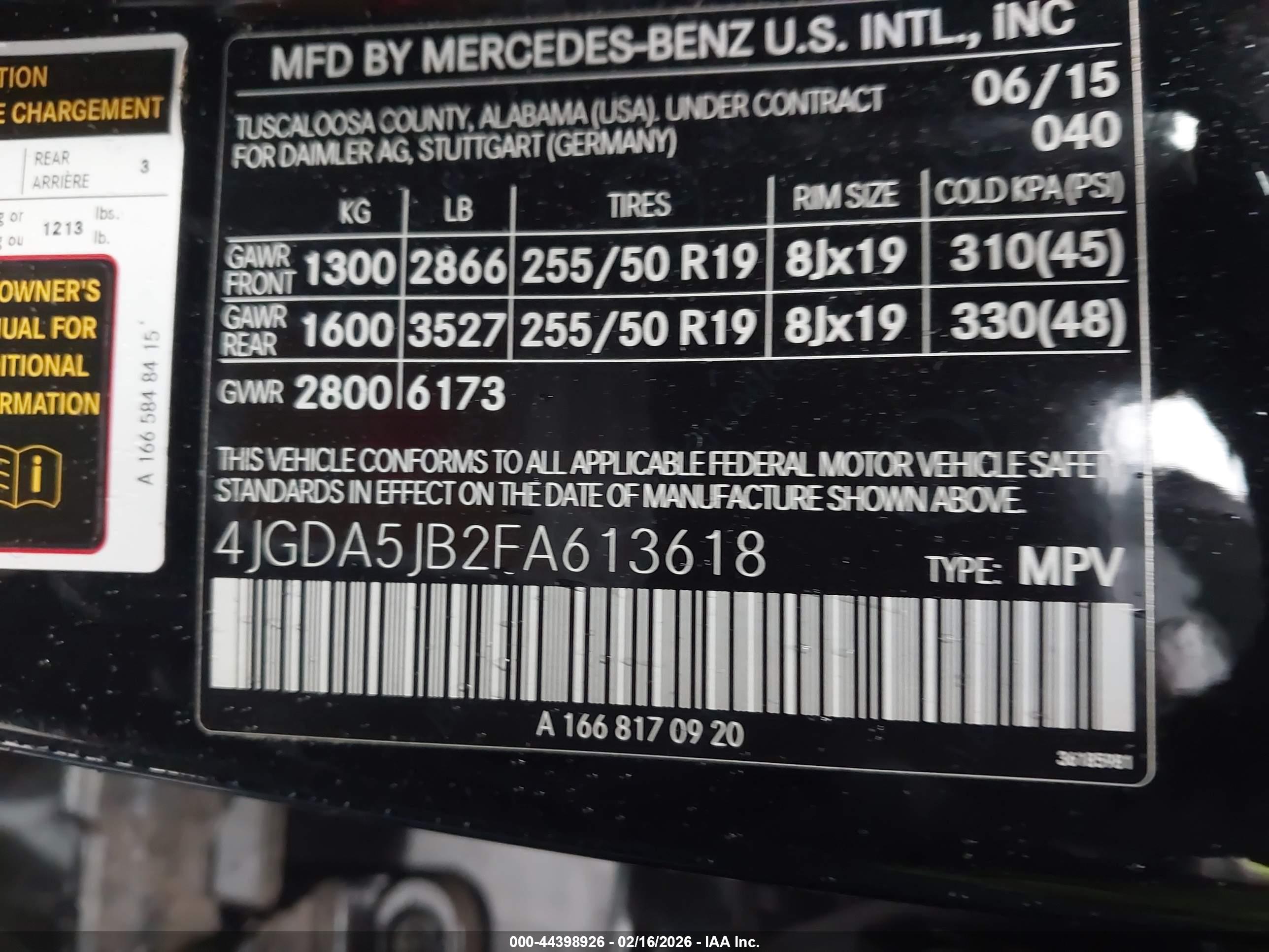 MERCEDES-BENZ ML image 9