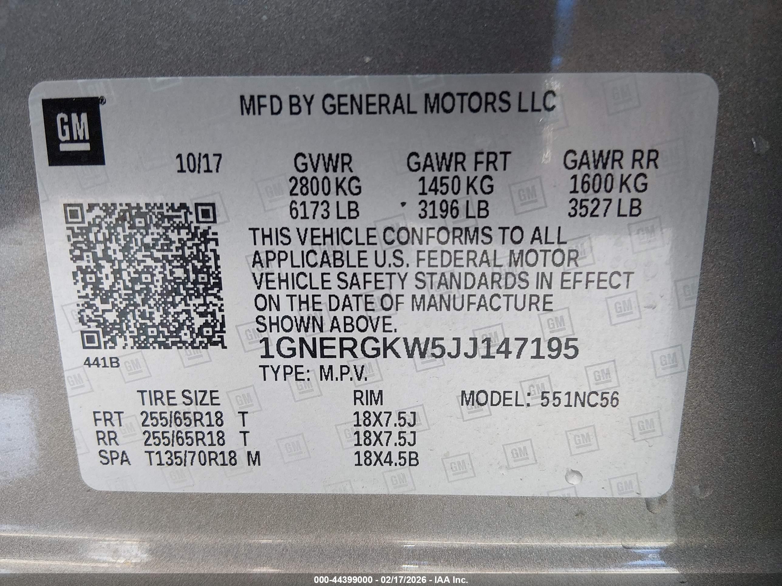 CHEVROLET TRAVERSE image 9