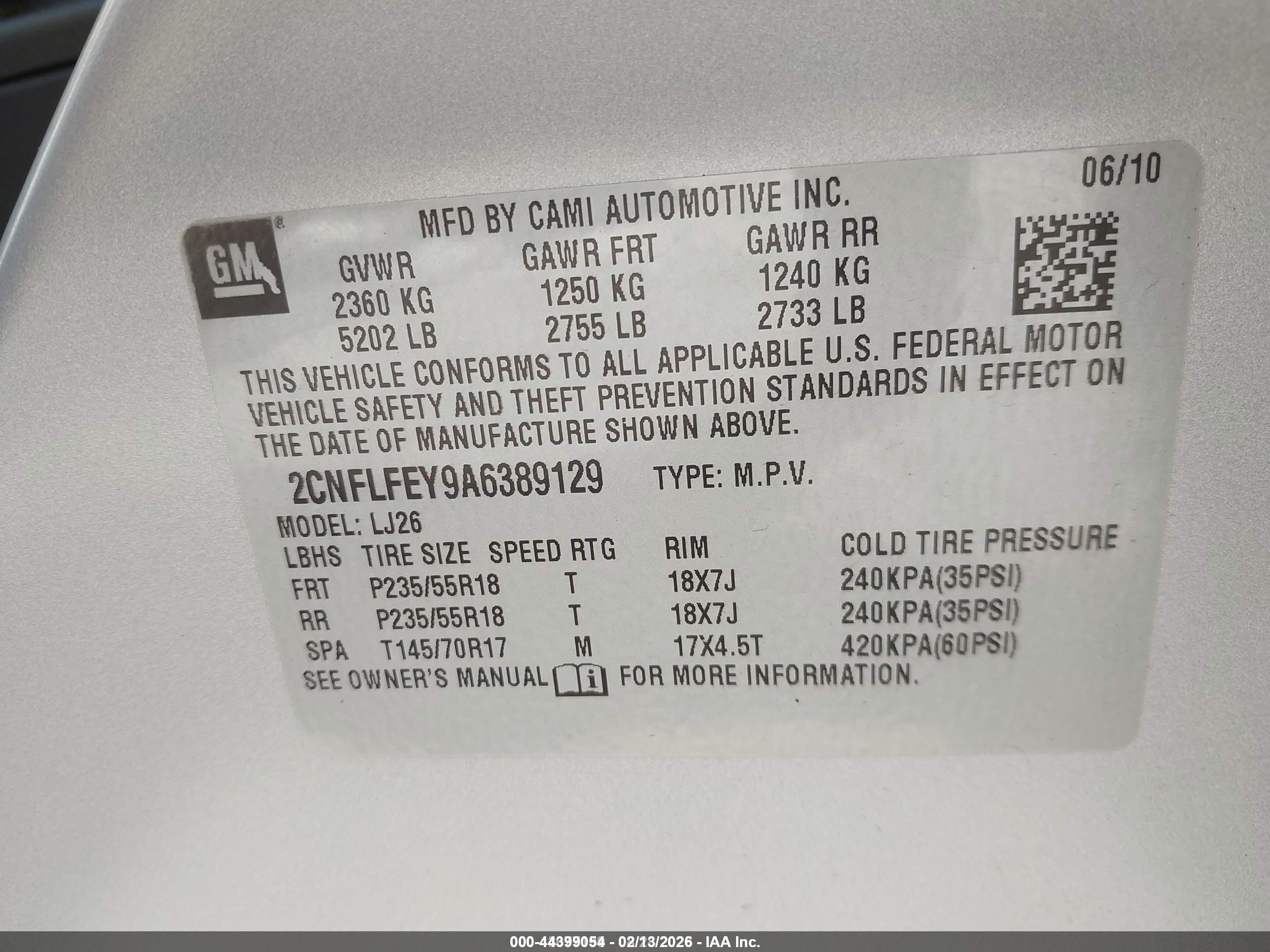 CHEVROLET EQUINOX image 9