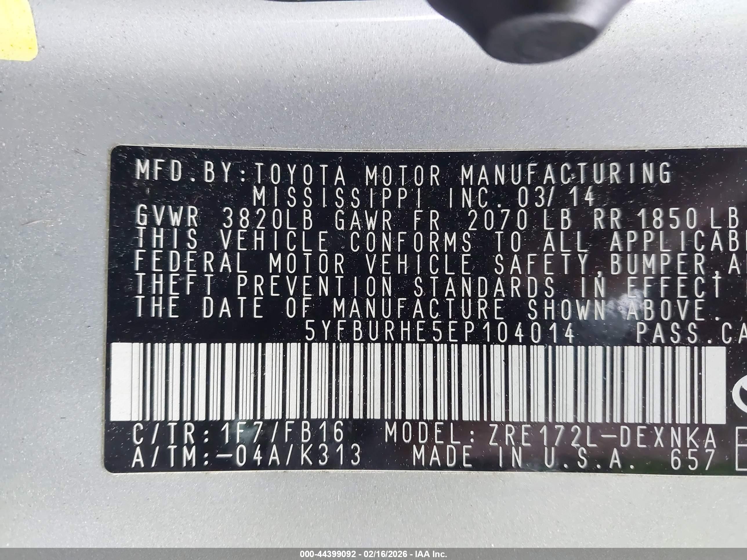TOYOTA COROLLA image 9