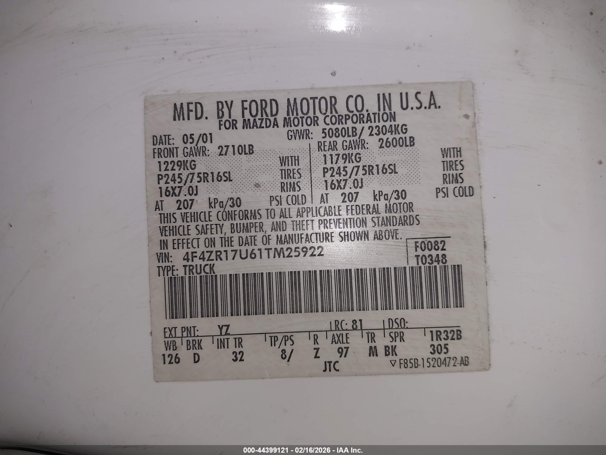MAZDA B3000 image 9