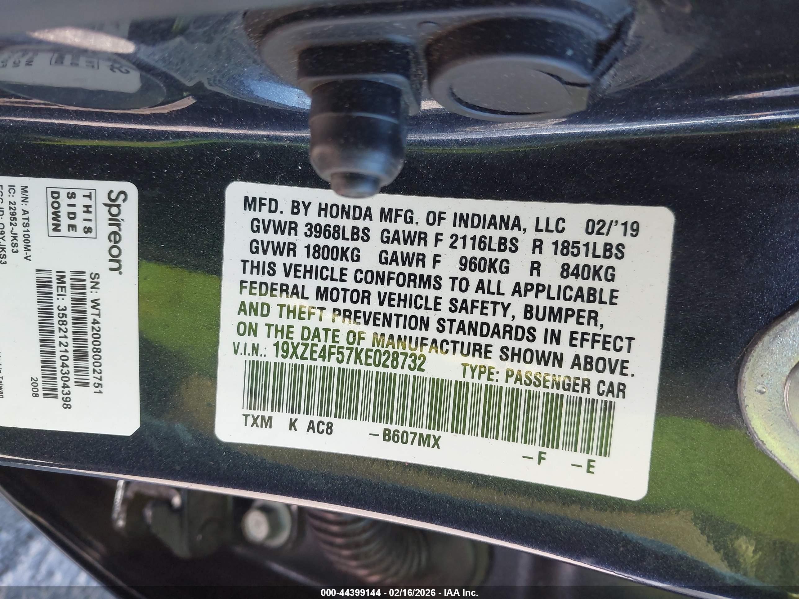 HONDA INSIGHT image 9