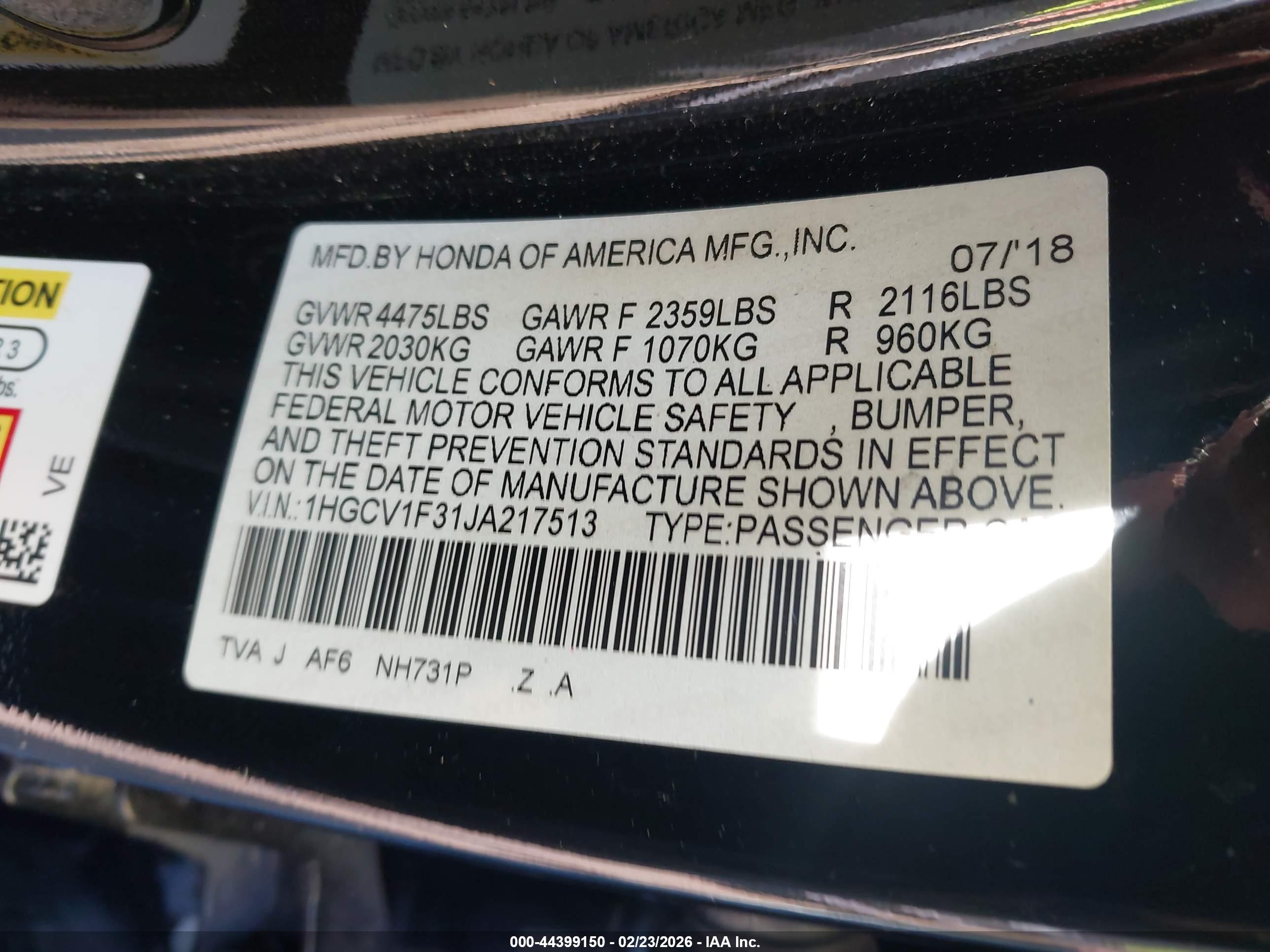 HONDA ACCORD image 9