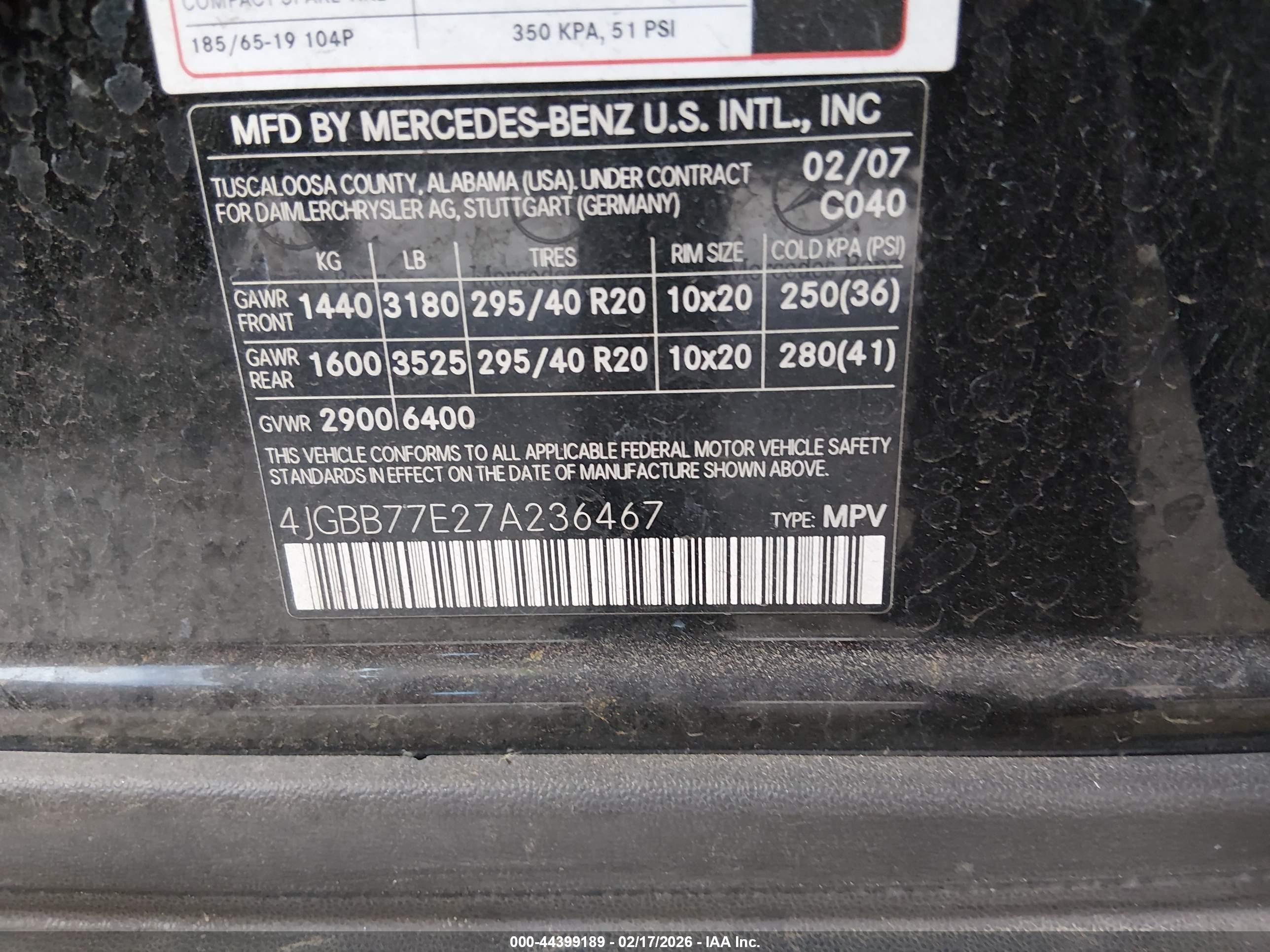 MERCEDES-BENZ ML image 9
