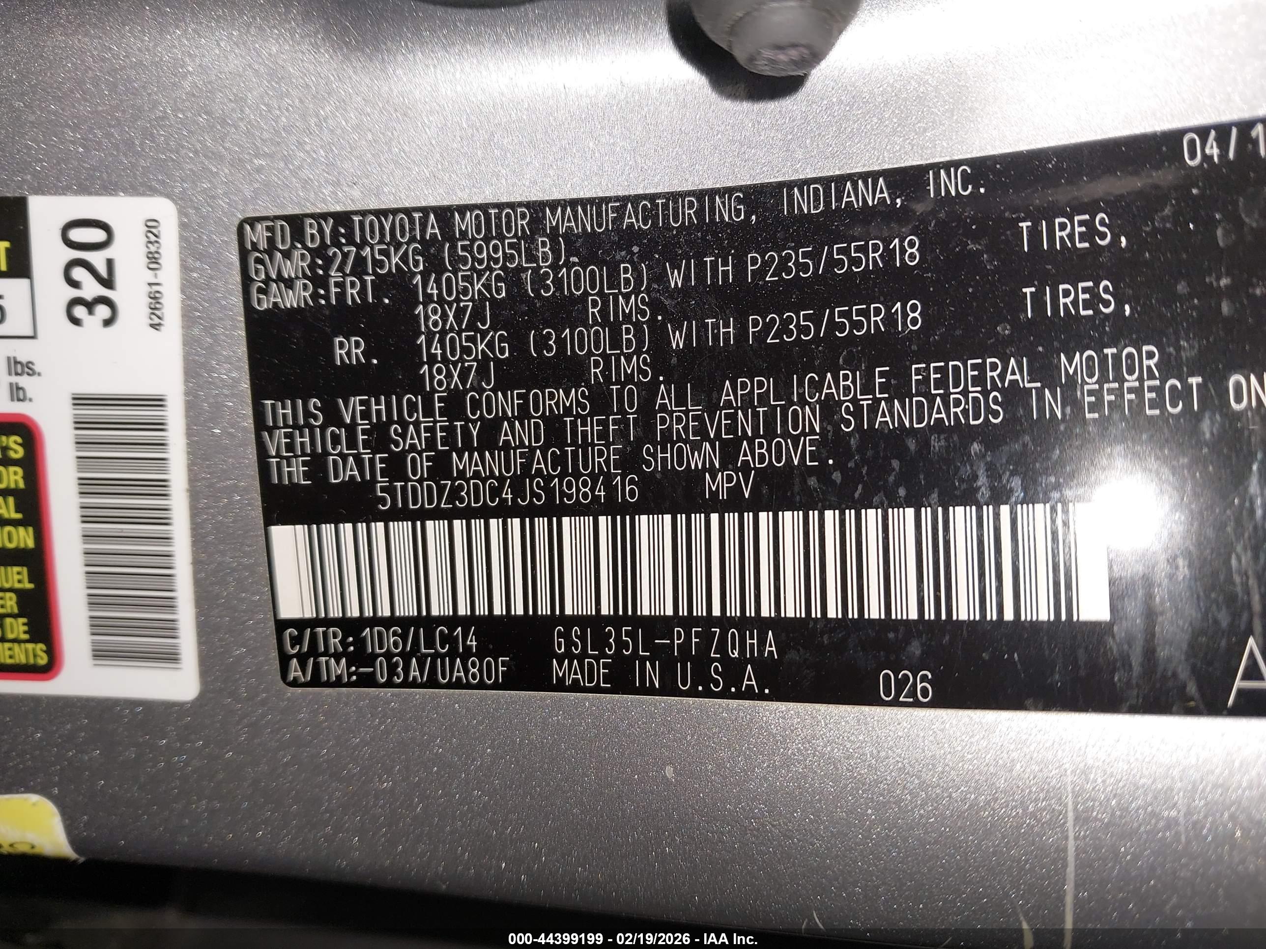 TOYOTA SIENNA image 9