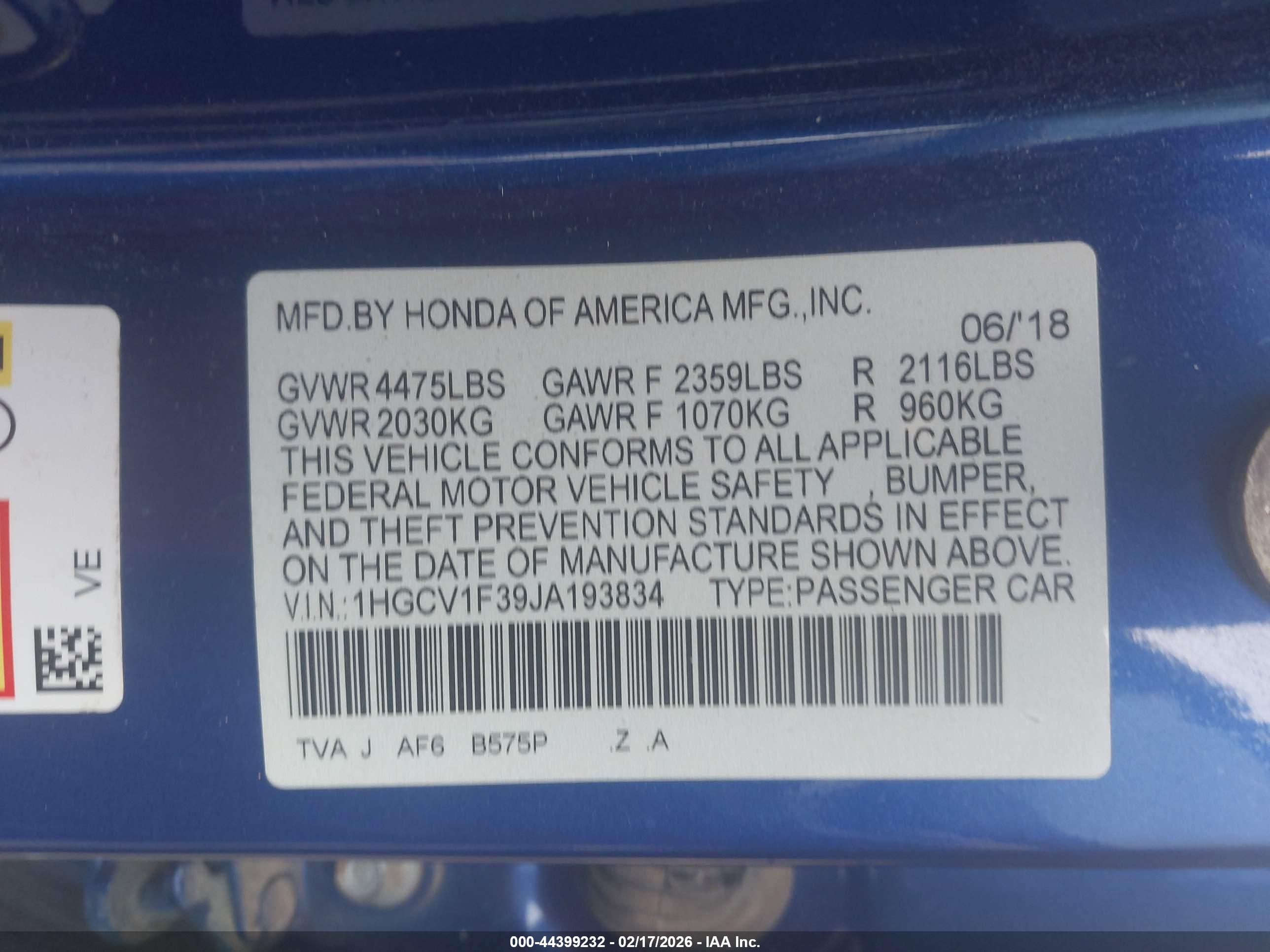 HONDA ACCORD image 9