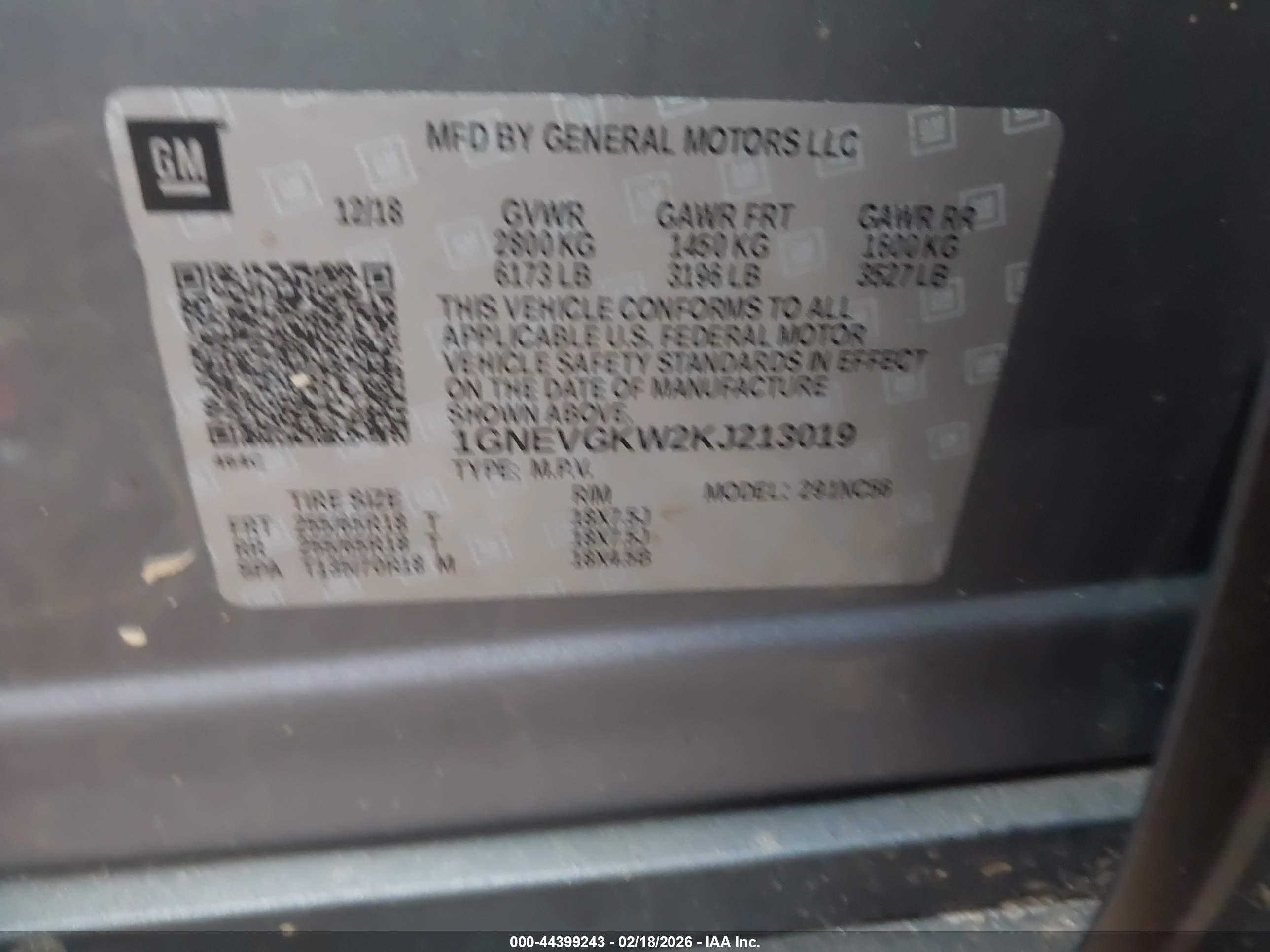 CHEVROLET TRAVERSE image 9