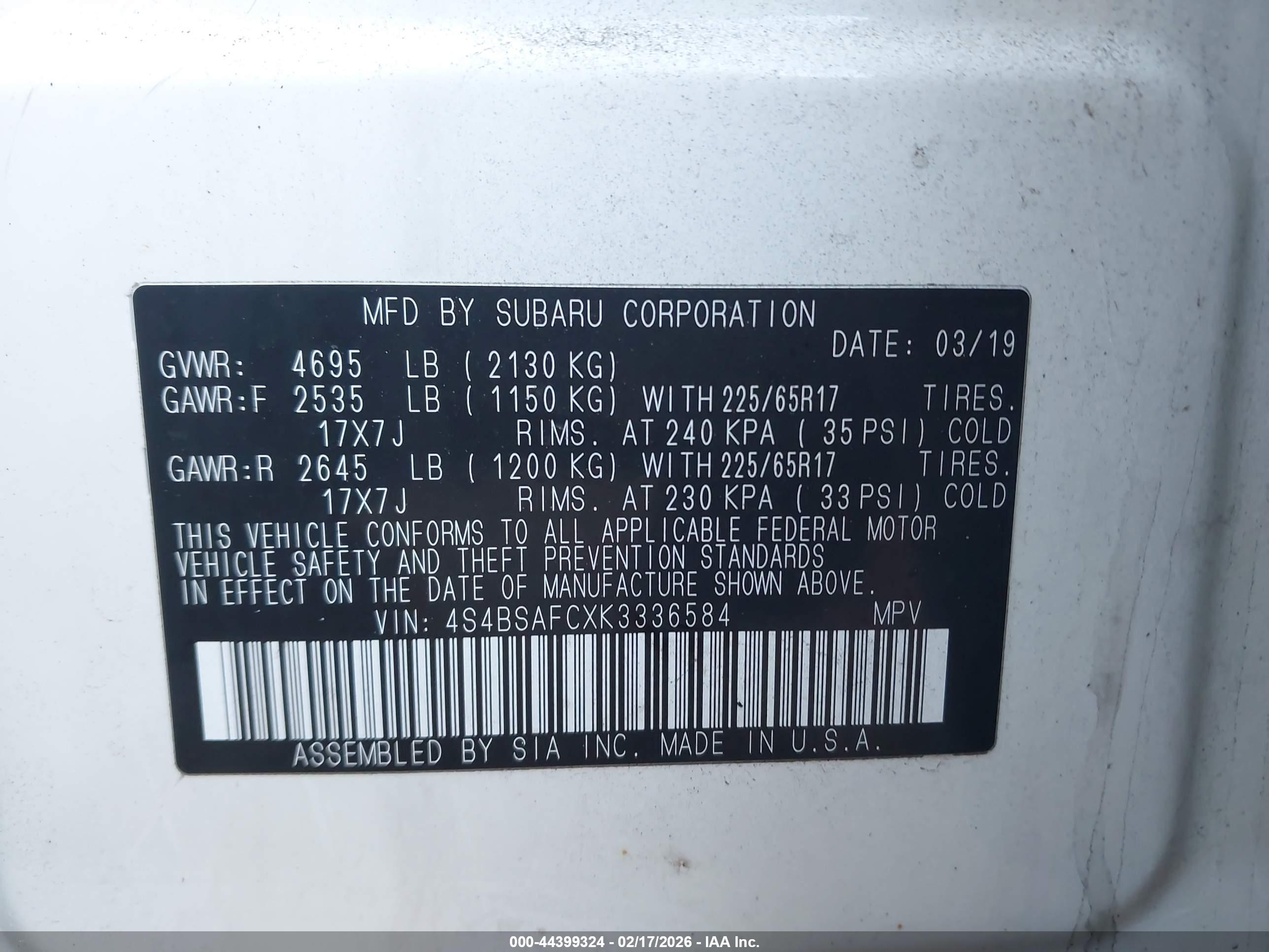 SUBARU OUTBACK image 9